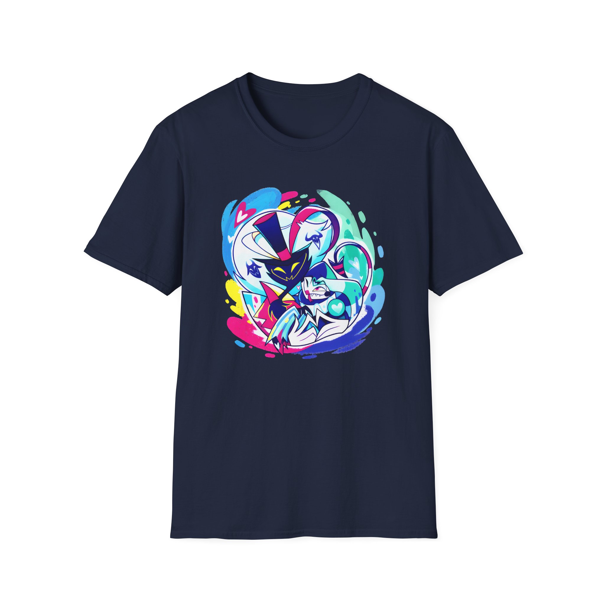 Helluva Boss Ozzie & Fizz Micro Ribbed Unisex Softstyle T-Shirt