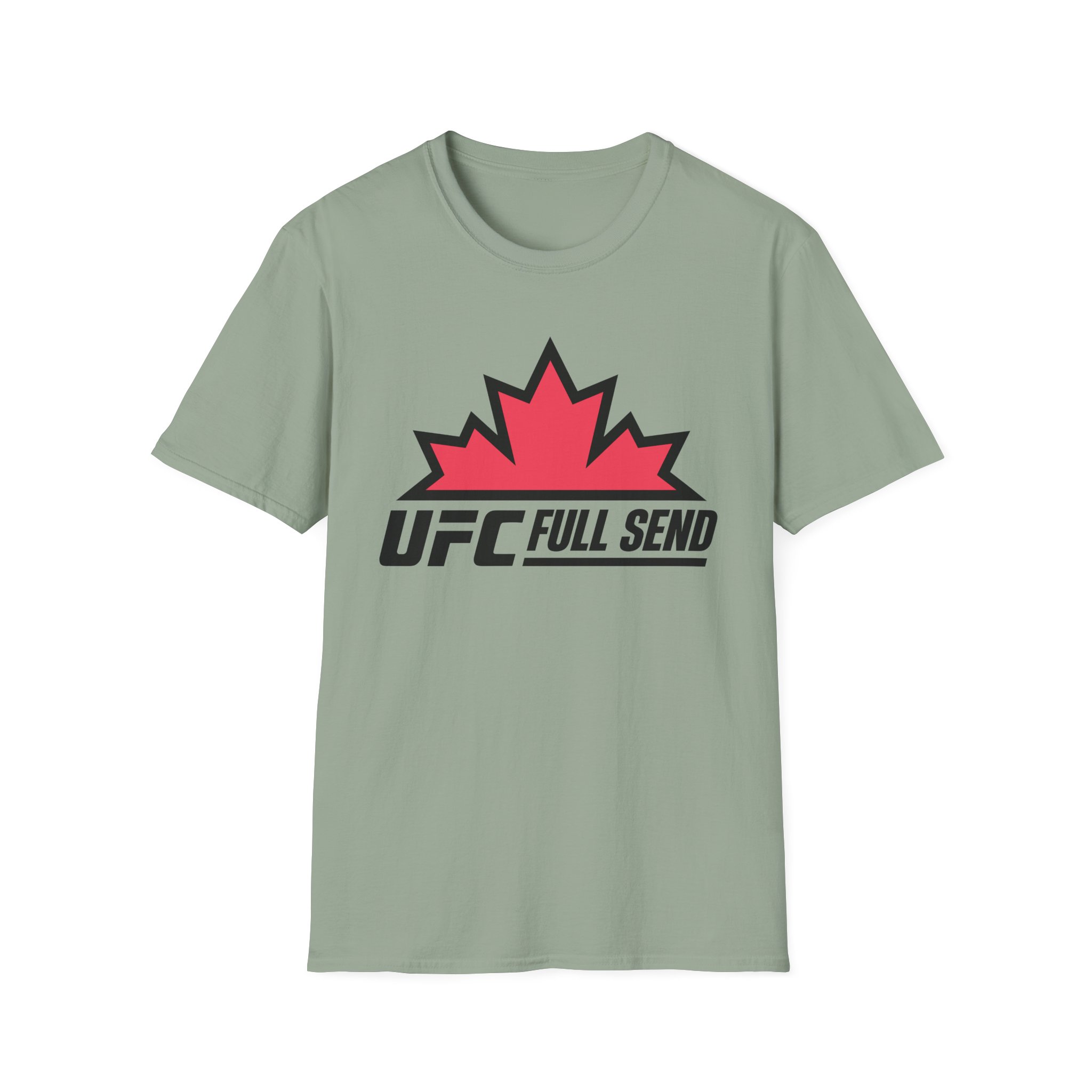 Full Send UFC Canada Leaf Unisex Softstyle T-Shirt