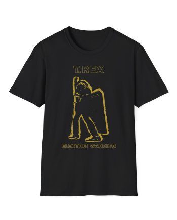 T Rex Electric Warrior Unisex Softstyle T-Shirt