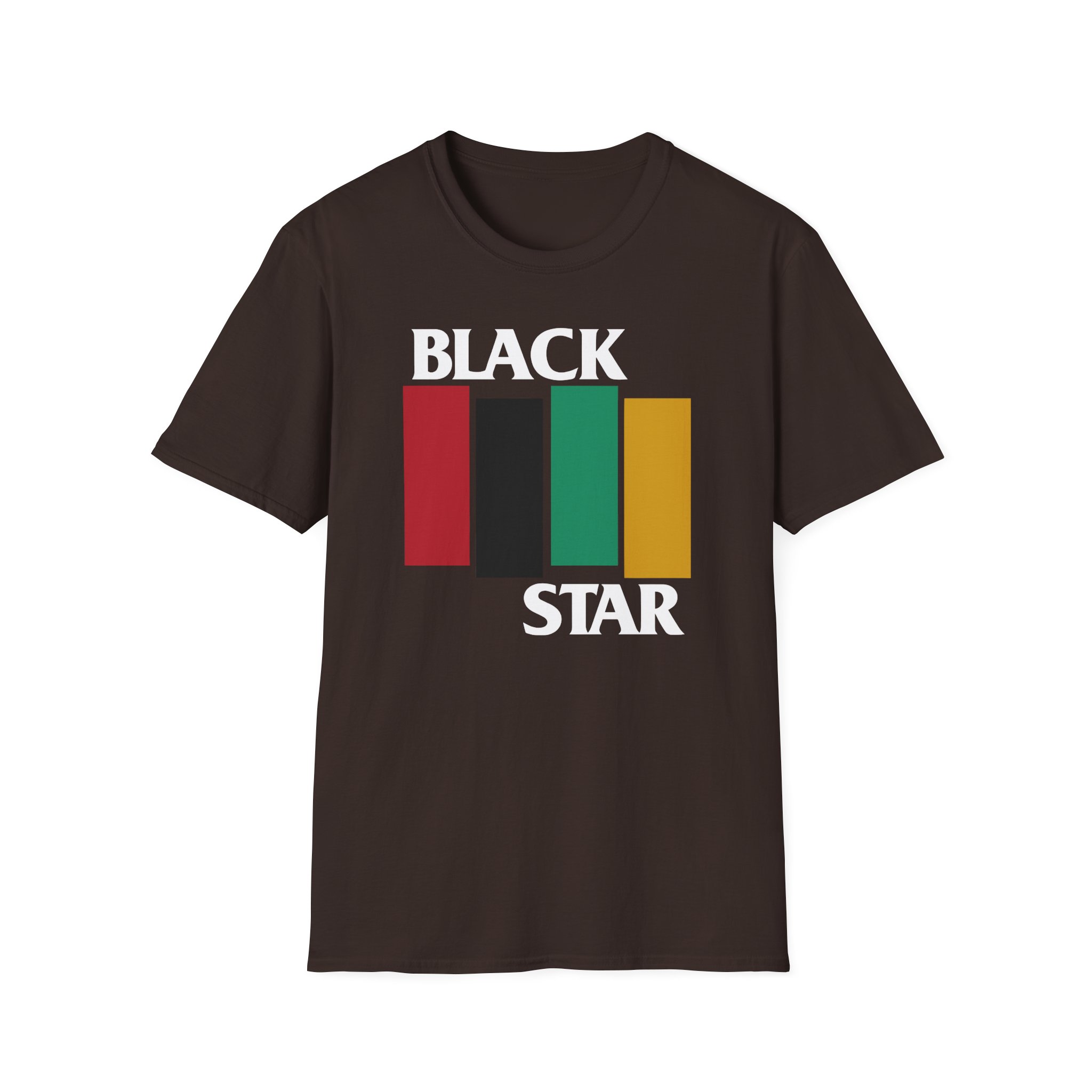 Black Star Flag Unisex Softstyle T-Shirt