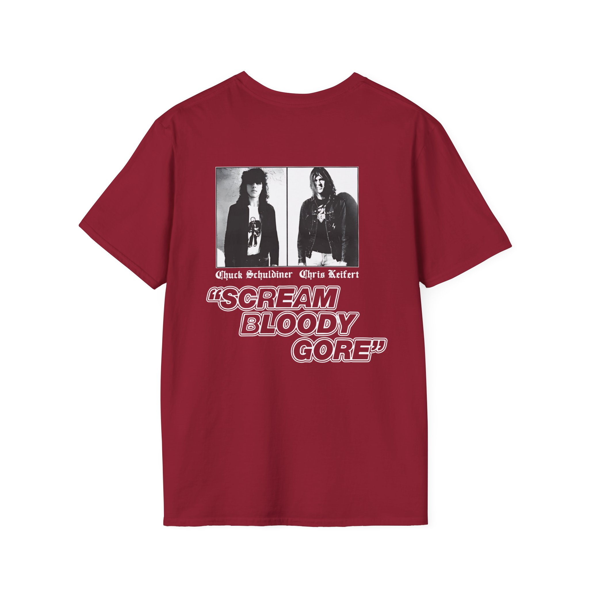 Death Scream Bloody Gore Throwback Unisex Softstyle T-Shirt