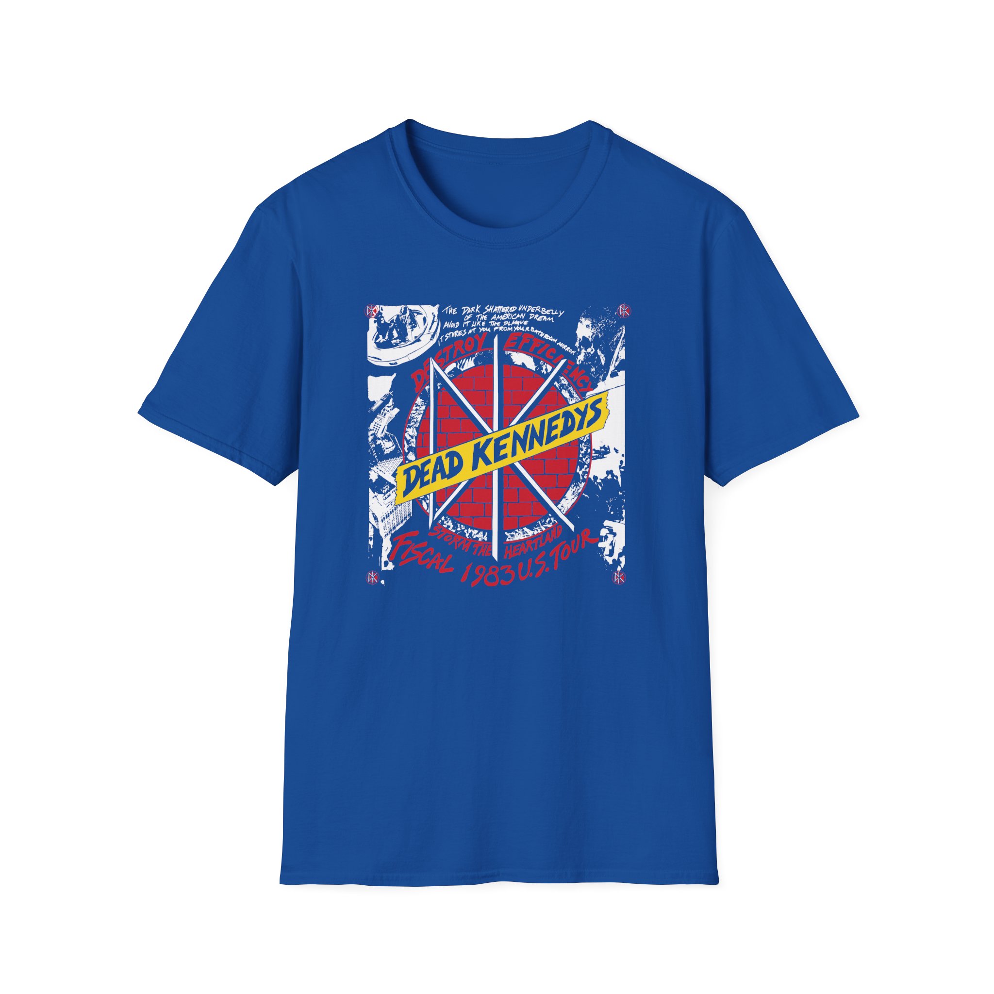 Dead Kennedys Destroy Efficiency 1983 Unisex Softstyle T-Shirt