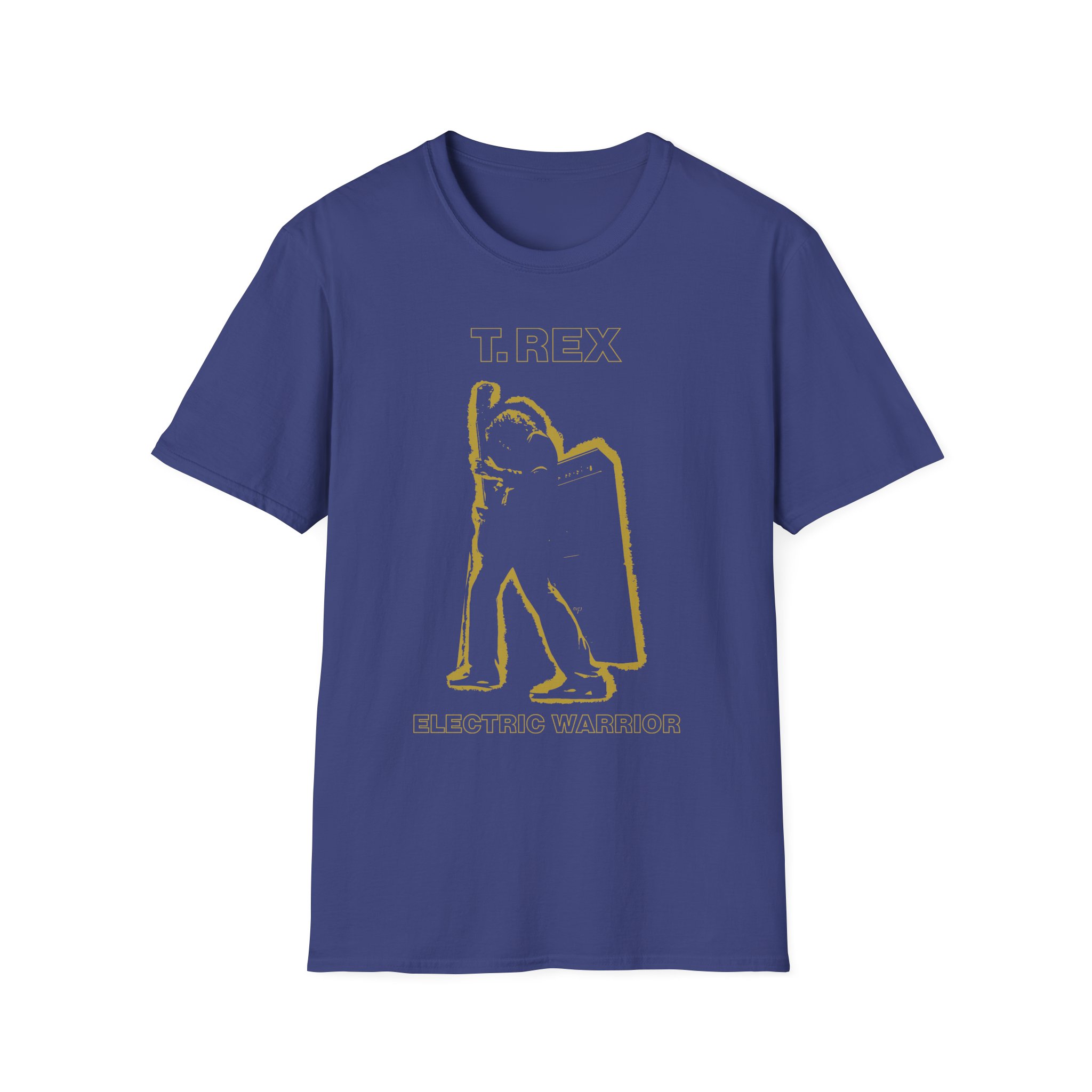 T Rex Electric Warrior Unisex Softstyle T-Shirt