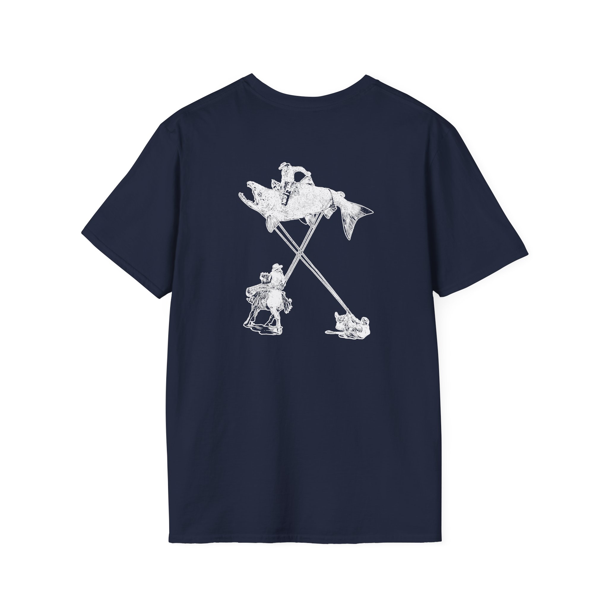 The Take Charcoal Salmon Rodeo Unisex Softstyle T-Shirt