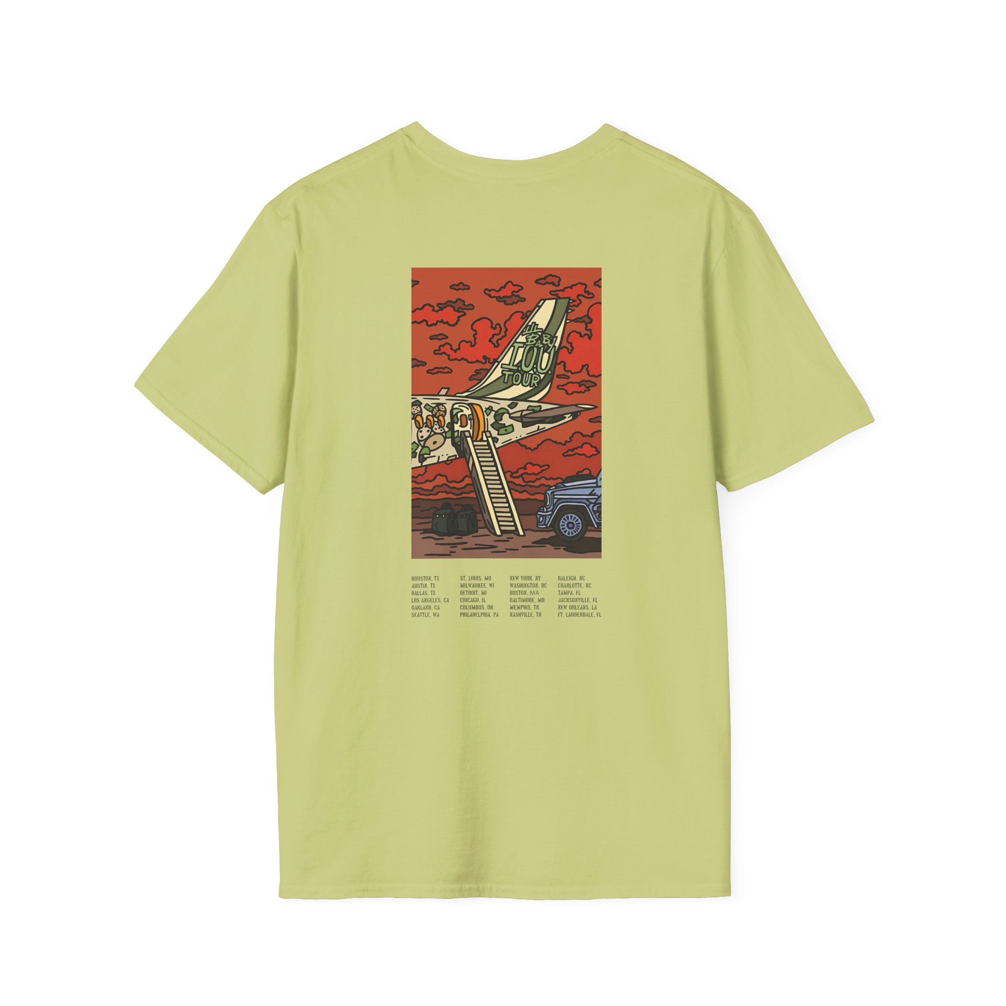 Lil Baby Iou Tour Flying Unisex Softstyle T-Shirt