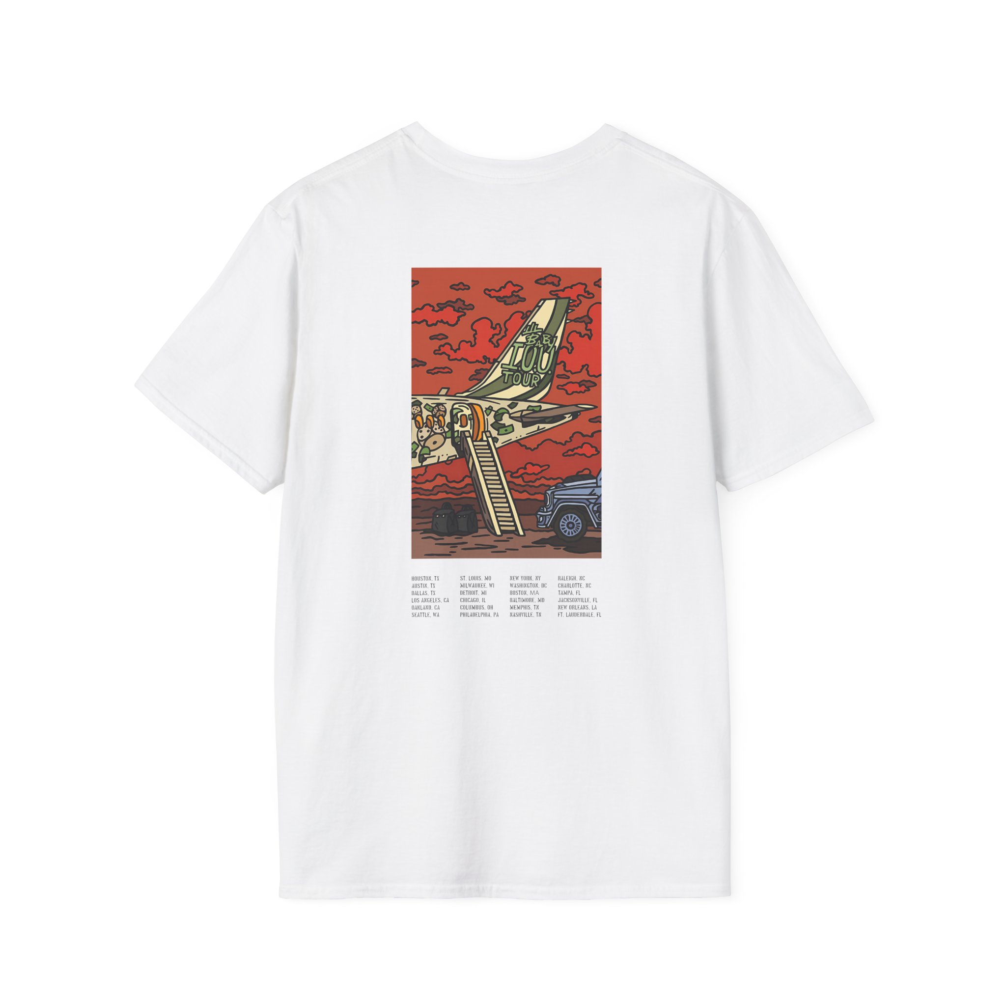 Lil Baby Iou Tour Flying Unisex Softstyle T-Shirt