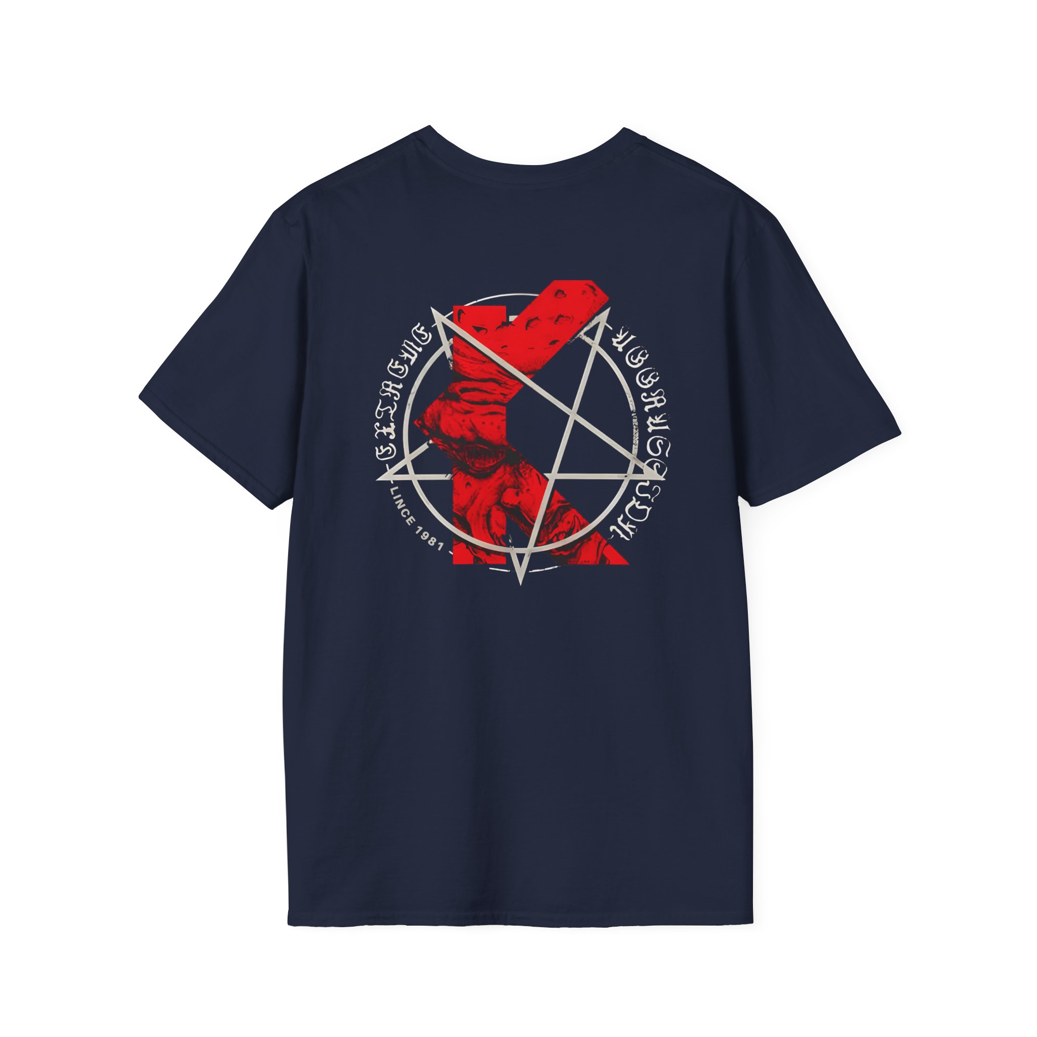 Kreator K-line Pentagram Unisex Softstyle T-Shirt