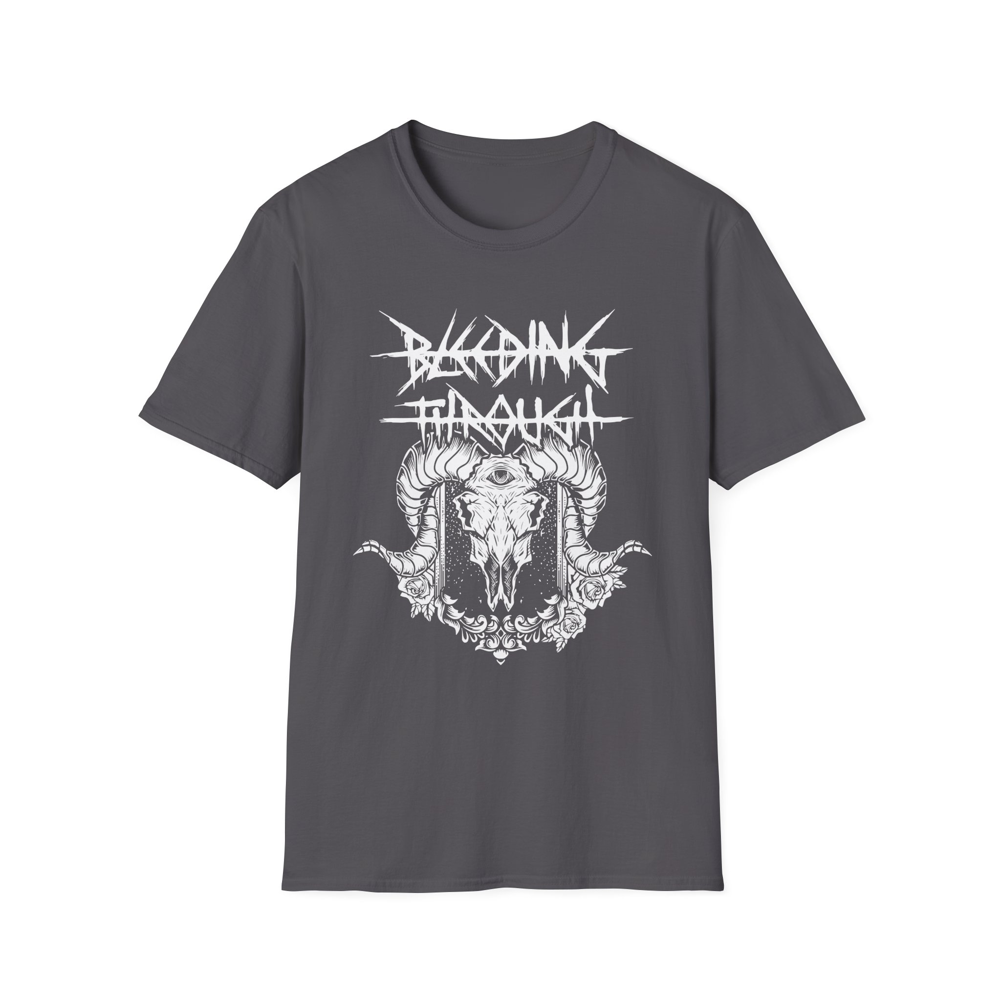 Bleeding Through Goat Skull Unisex Softstyle T-Shirt