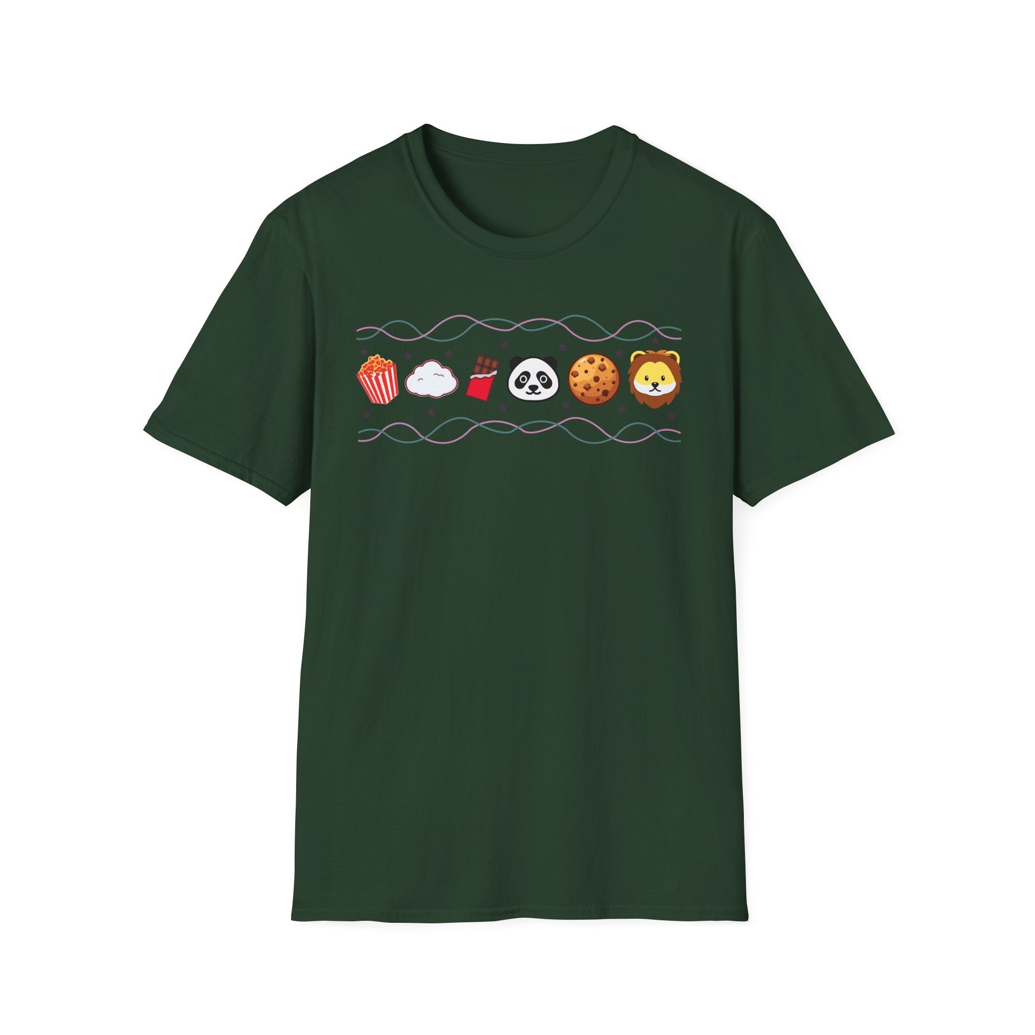 Harlow and Popcorn Emoji Unisex Softstyle T-Shirt
