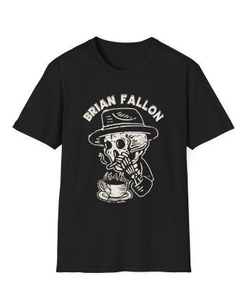 Brian Fallon Smoking Skeleton Unisex Softstyle T-Shirt