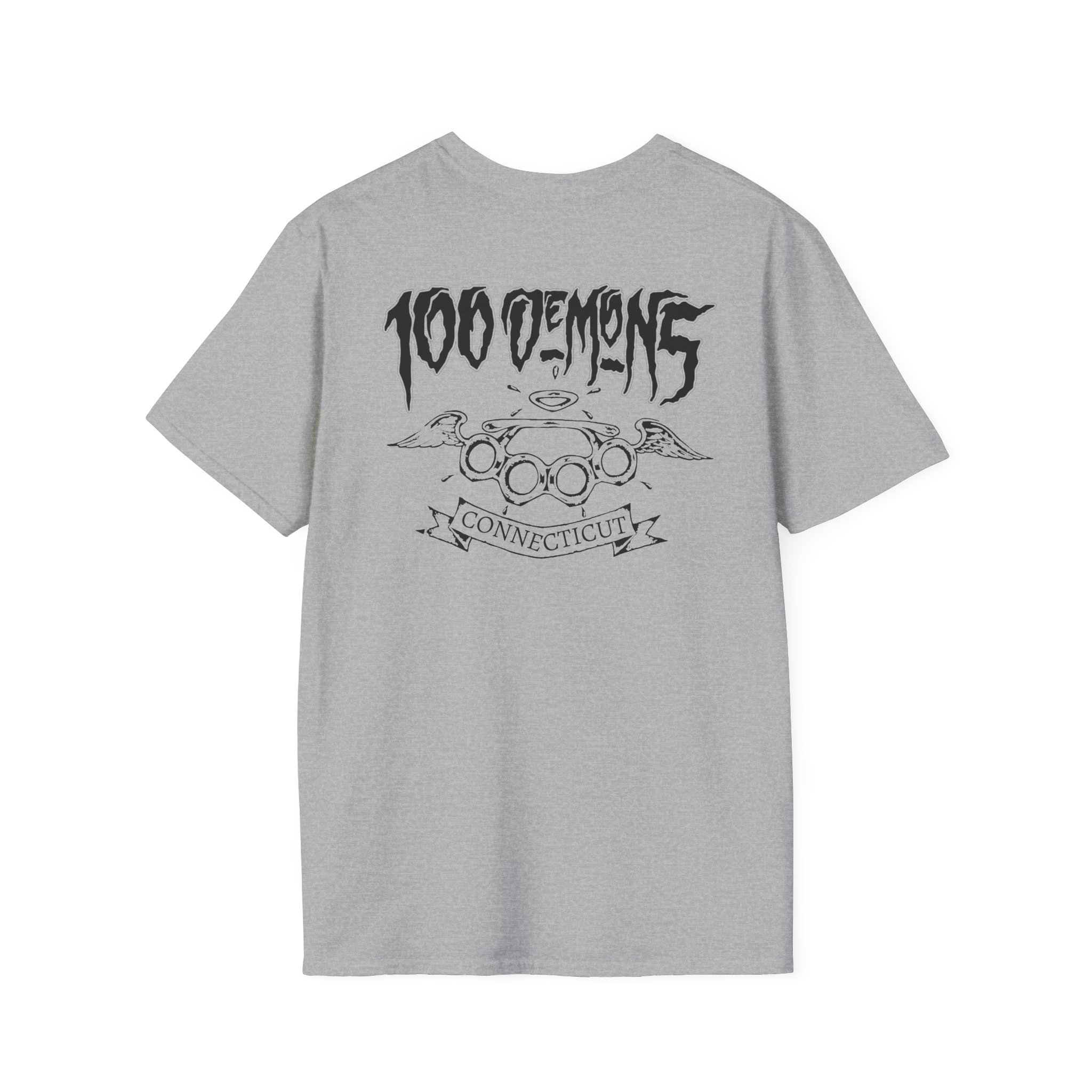 100 Demons Connecticut Hardcore Unisex Softstyle T-Shirt