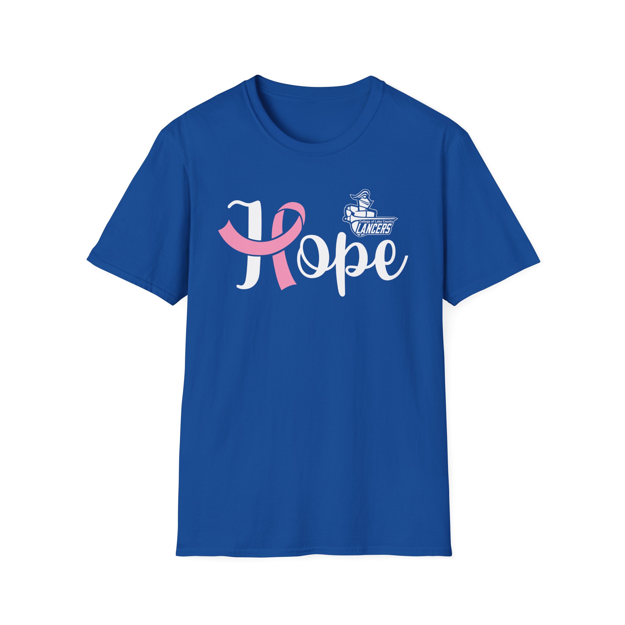 College Lake County Ribbon Hope Unisex Softstyle T-Shirt