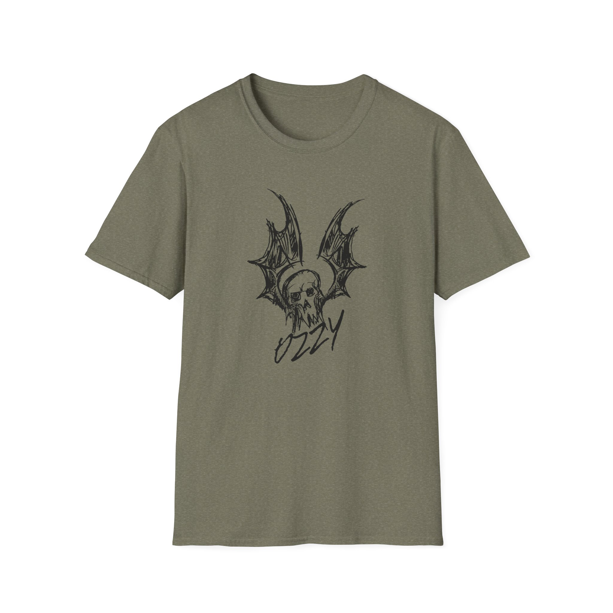 Ozzy Osbourne Bat Sketch Unisex Softstyle T-Shirt