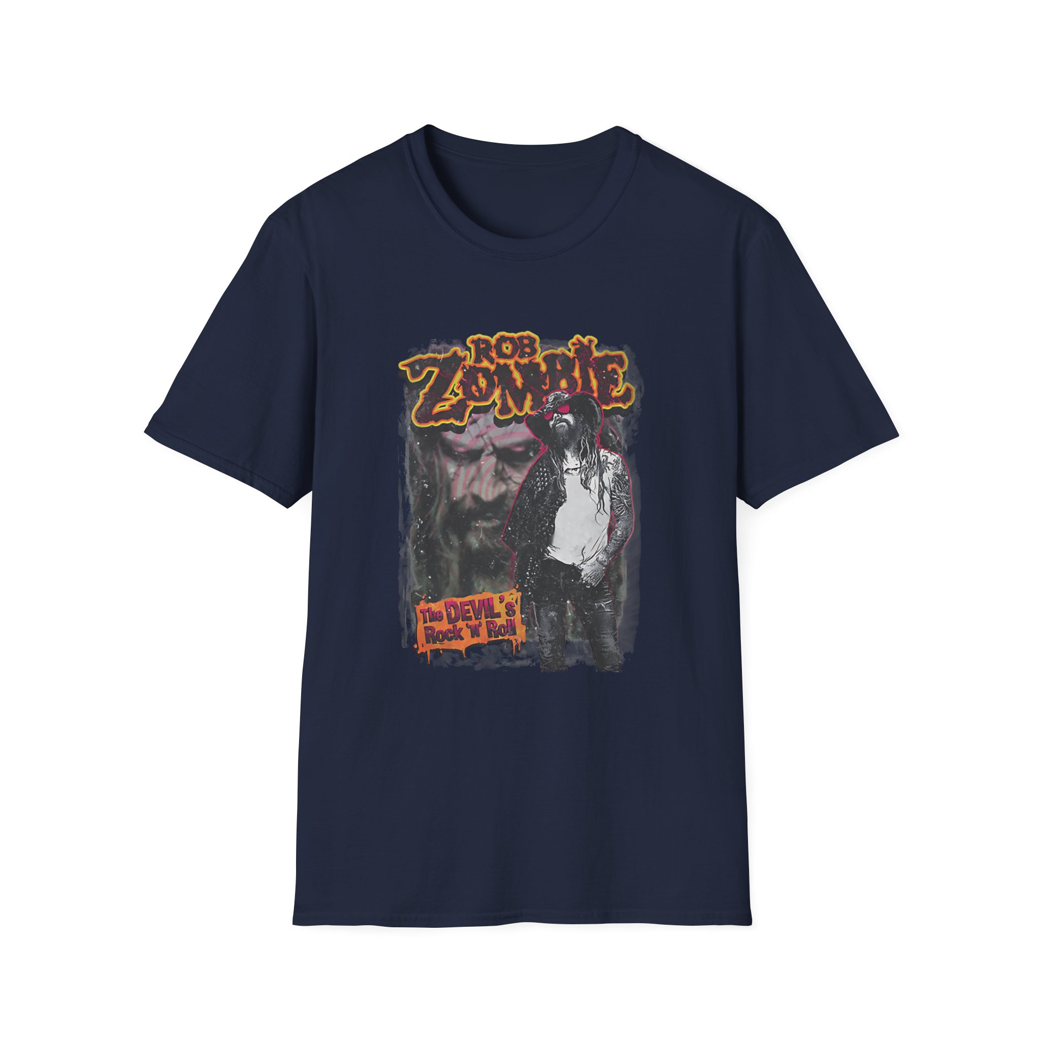Rob Zombie Devils Rock N Roll Unisex Softstyle T-Shirt