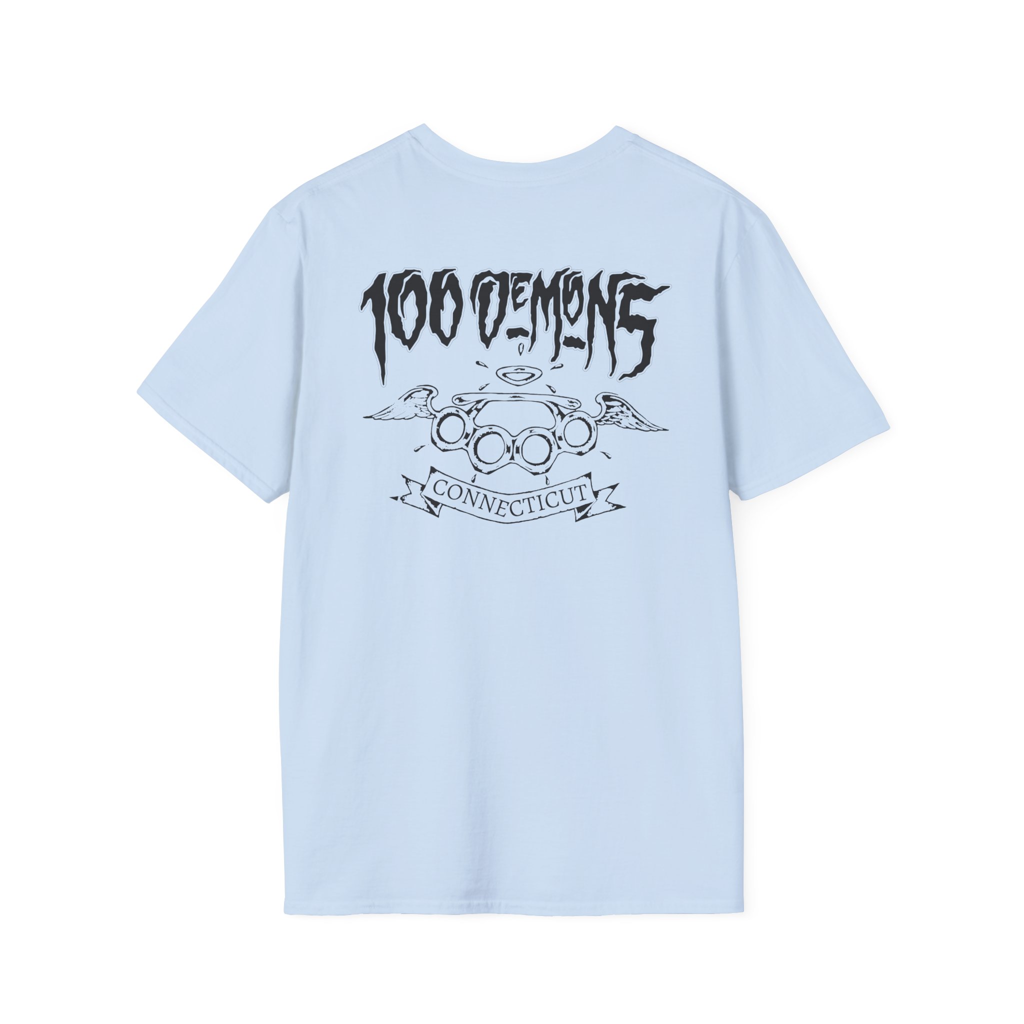 100 Demons Connecticut Hardcore Unisex Softstyle T-Shirt