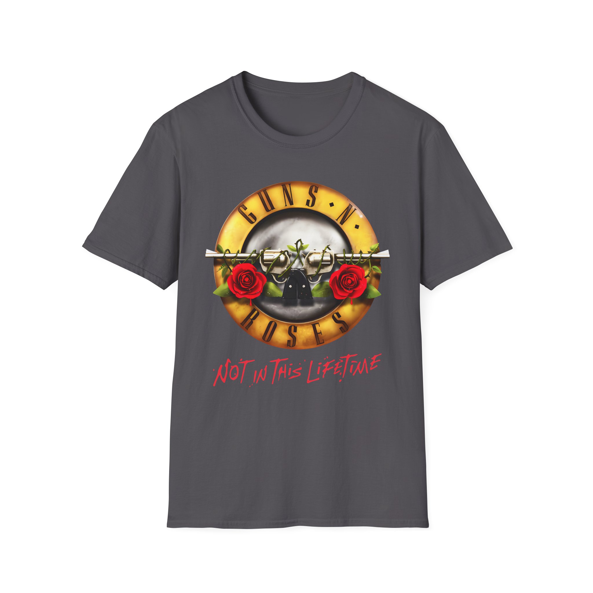 Guns N Roses Bullet Seal Tour Unisex Softstyle T-Shirt