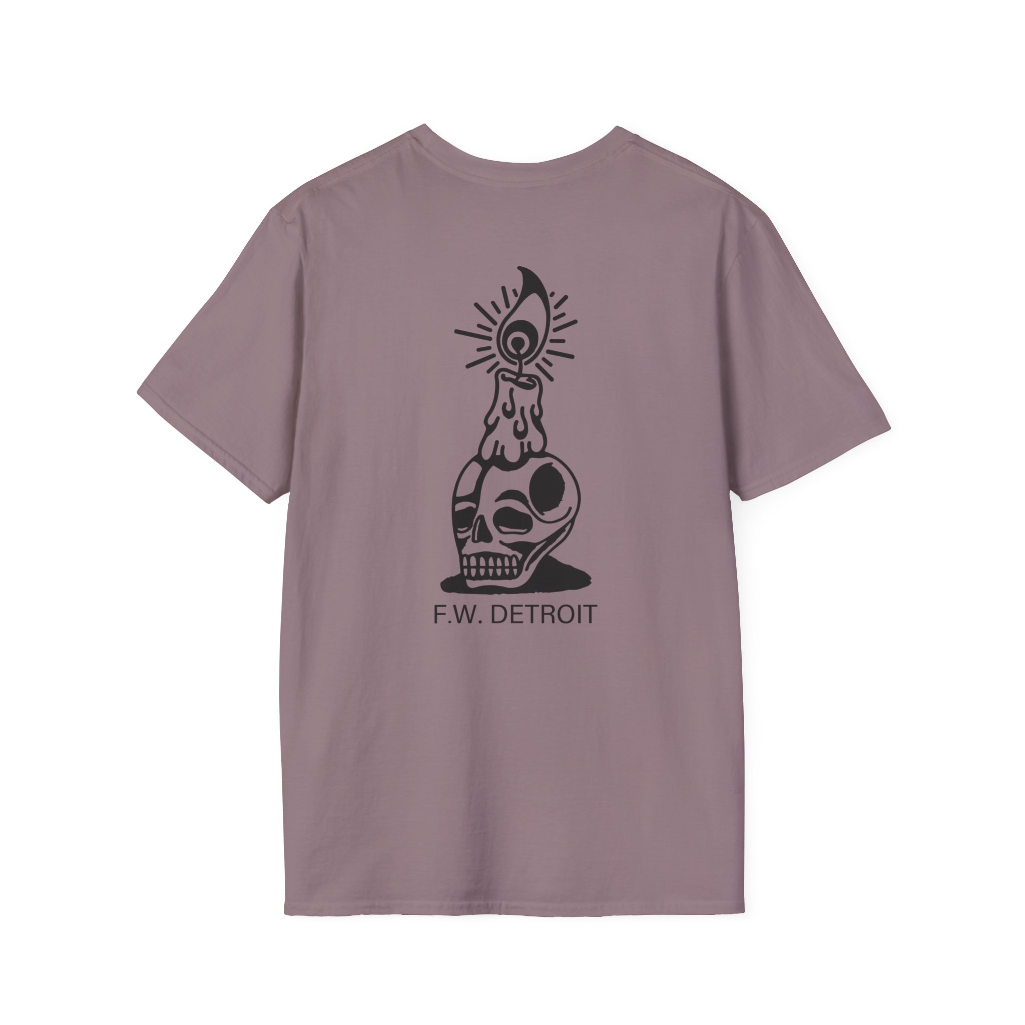 Fireworks Skull Unisex Softstyle T-Shirt