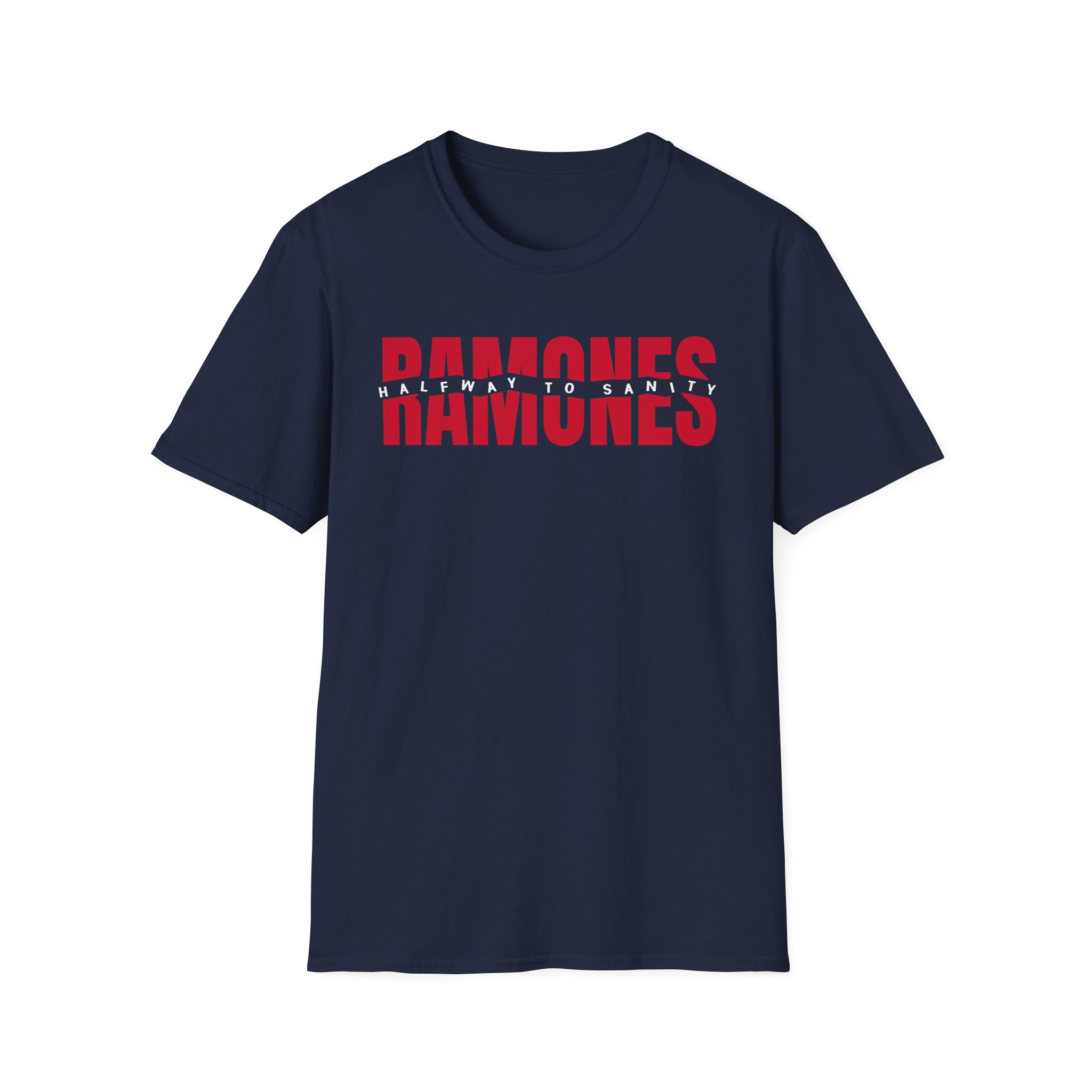 Ramones Halfway To Sanity Unisex Softstyle T-Shirt