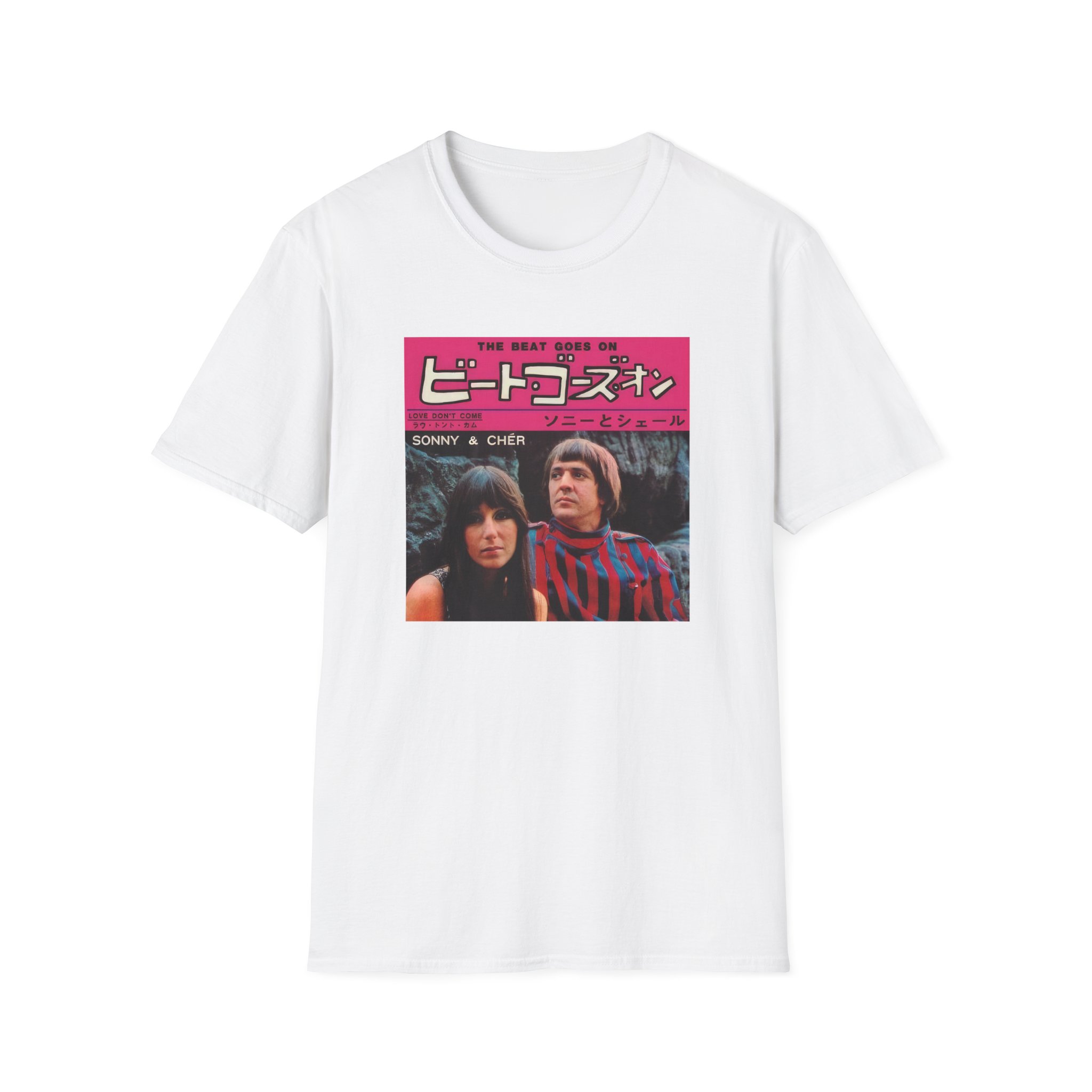 Sonny & Cher the Beat Goes on Japan Unisex Softstyle T-Shirt