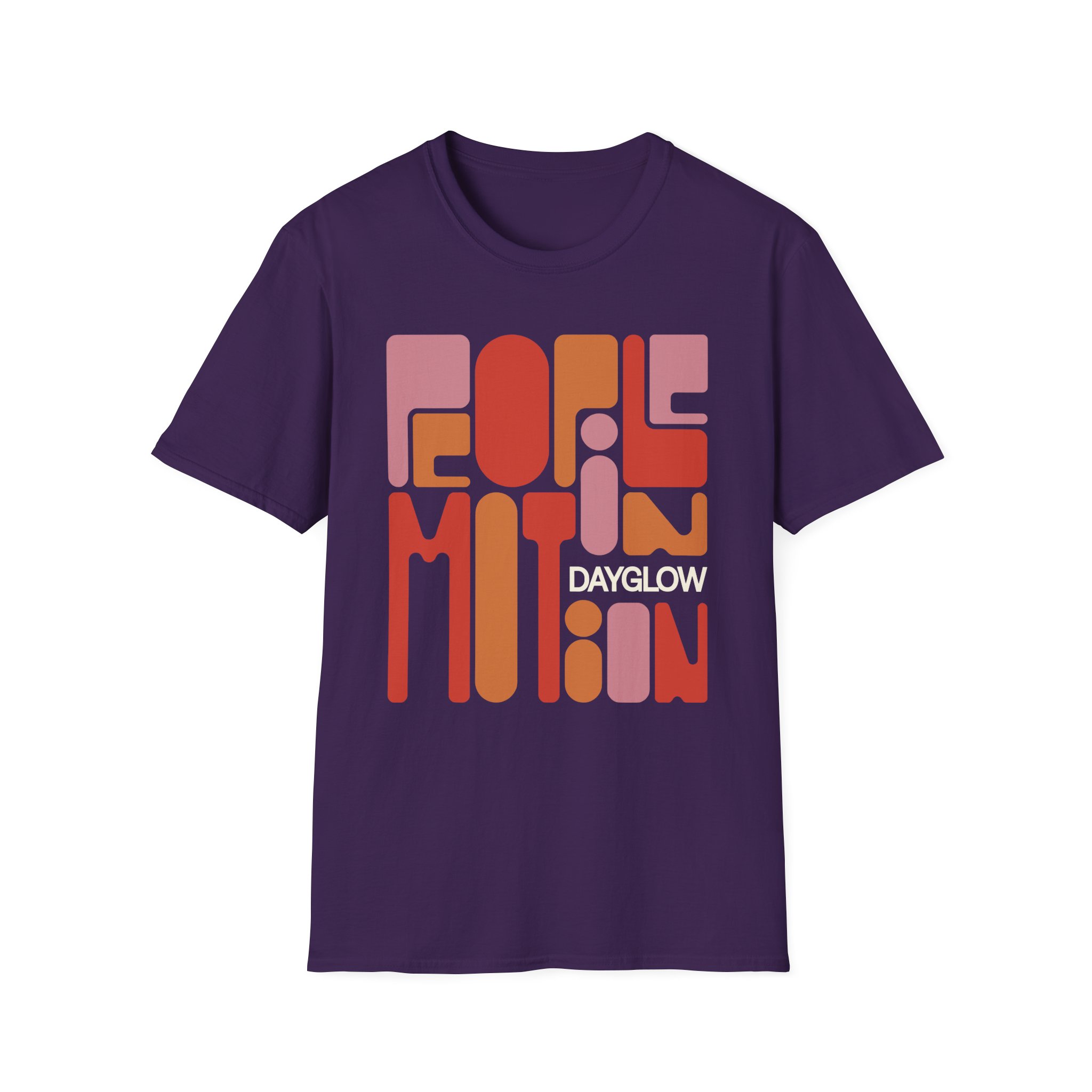 Dayglow Pop Art Motion Unisex Softstyle T-Shirt