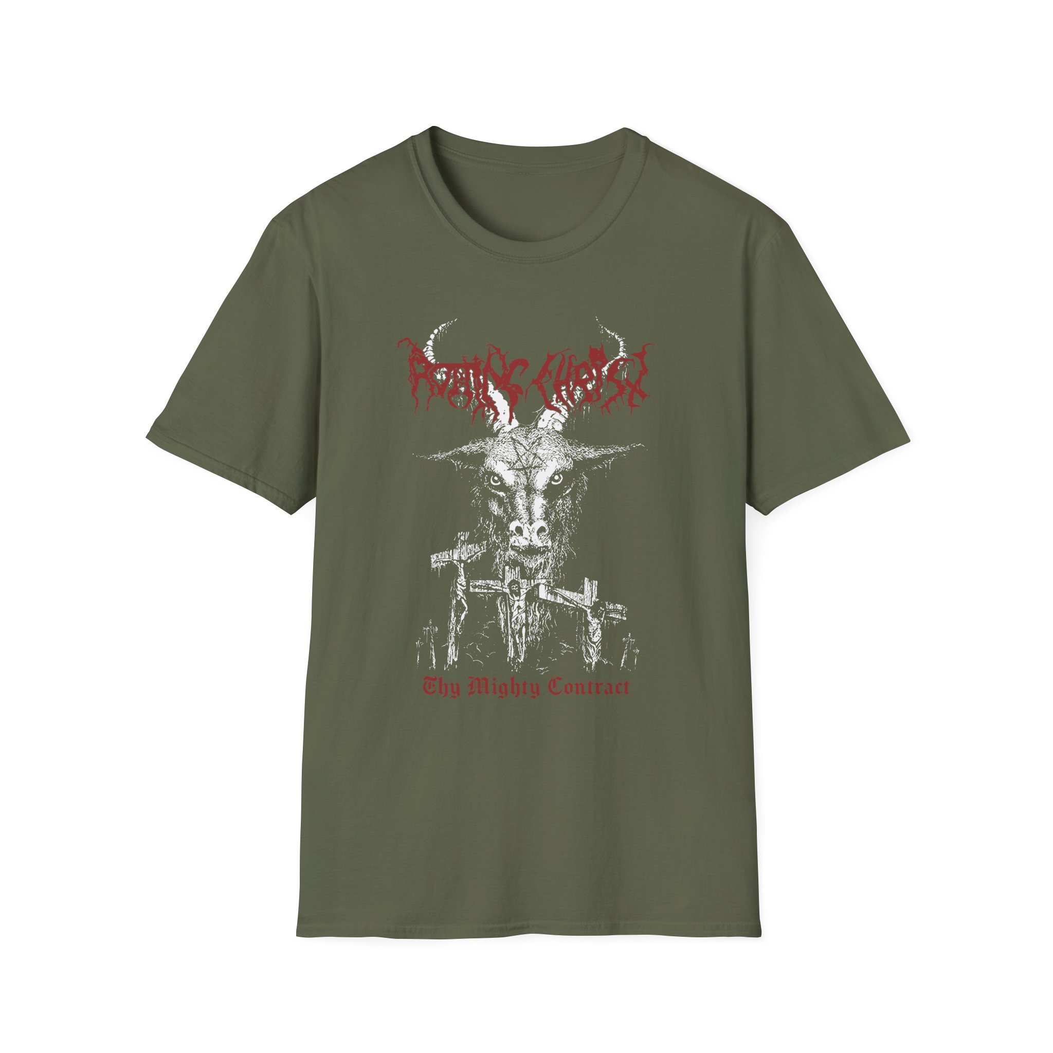 Rotting Christ Thy Might Contract Goat Unisex Softstyle T-Shirt