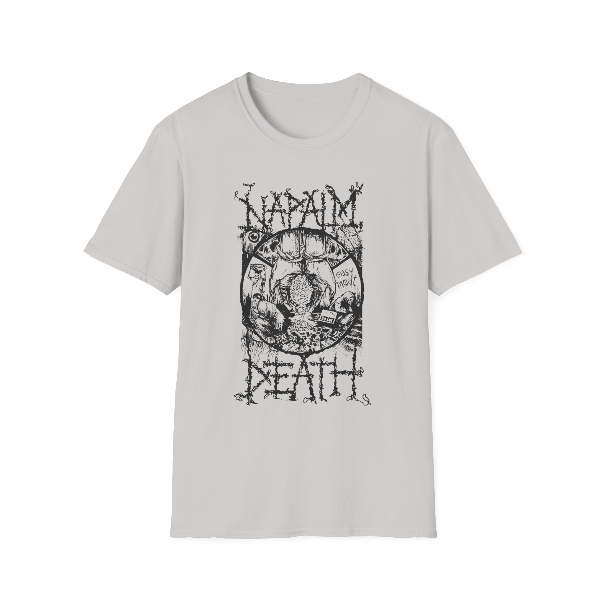 Napalm Death Poverty Unisex Softstyle T-Shirt