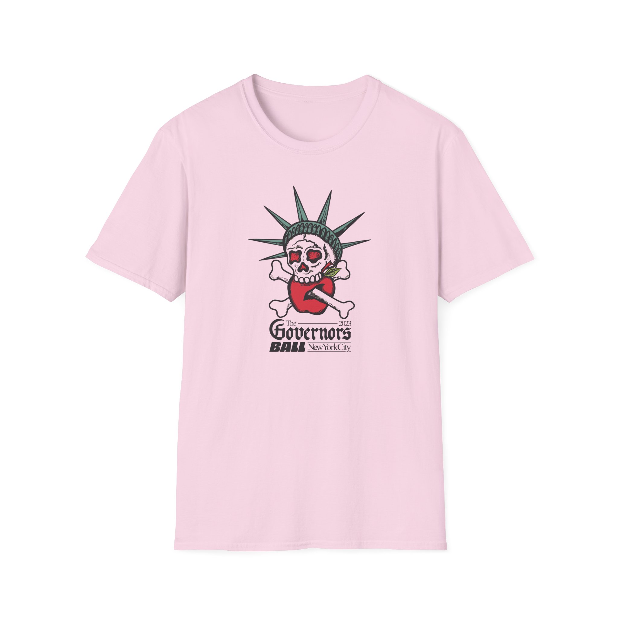 Gov Ball Liberty Skull Unisex Softstyle T-Shirt