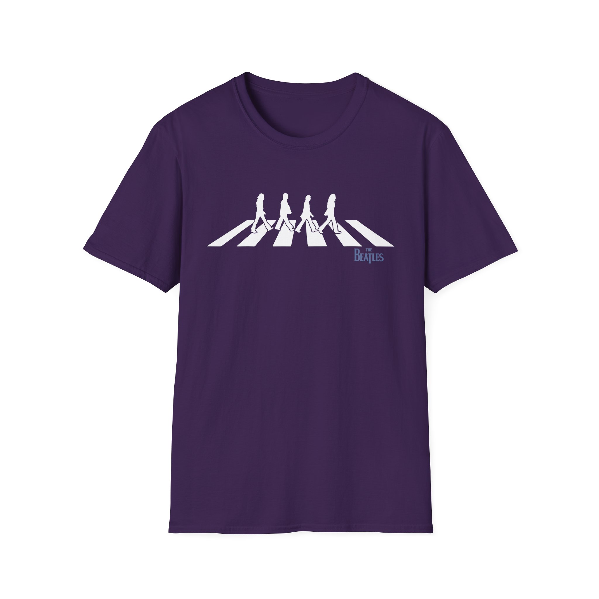 The Beatles Distressed Abbey Road Silhouette Unisex Softstyle T-Shirt