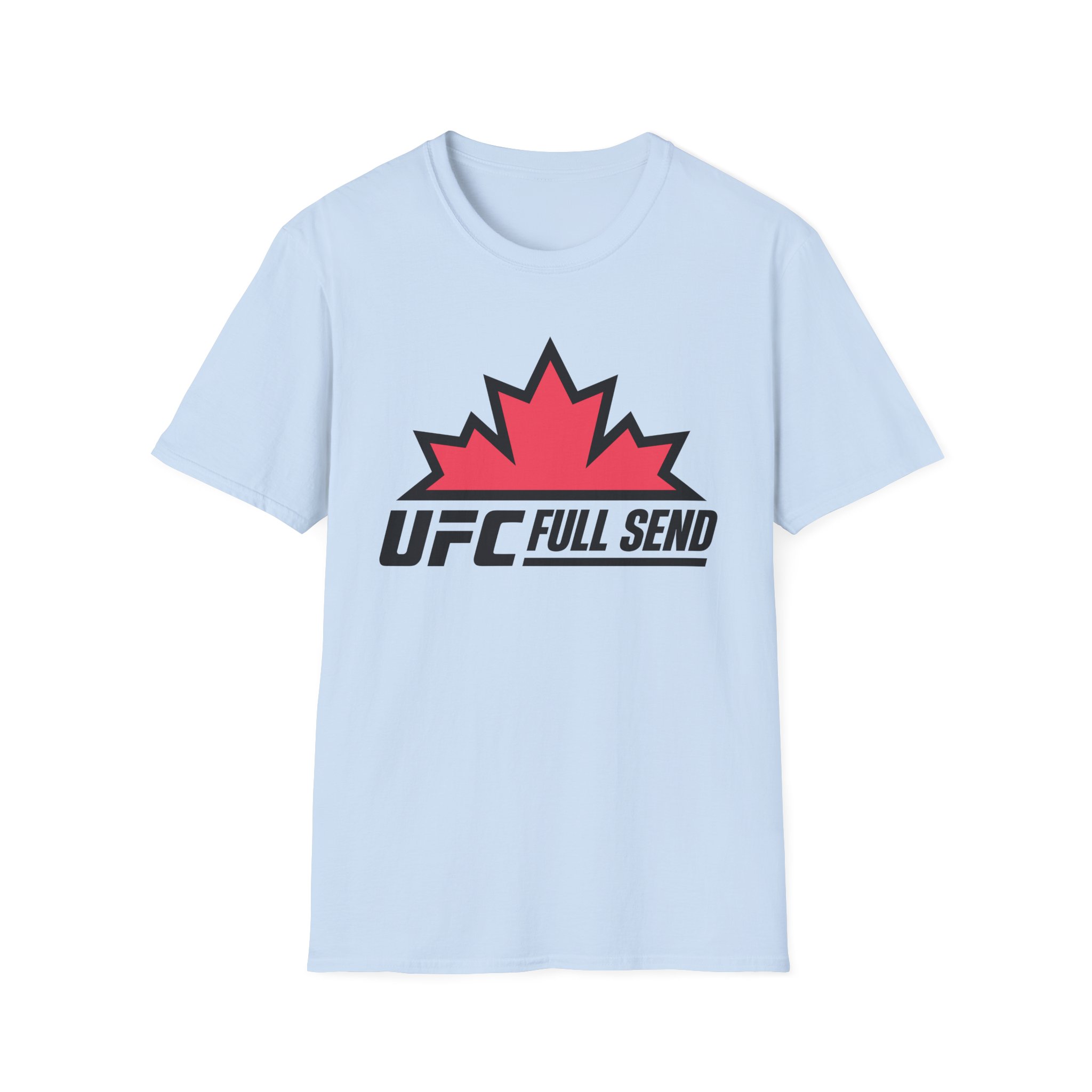 Full Send UFC Canada Leaf Unisex Softstyle T-Shirt
