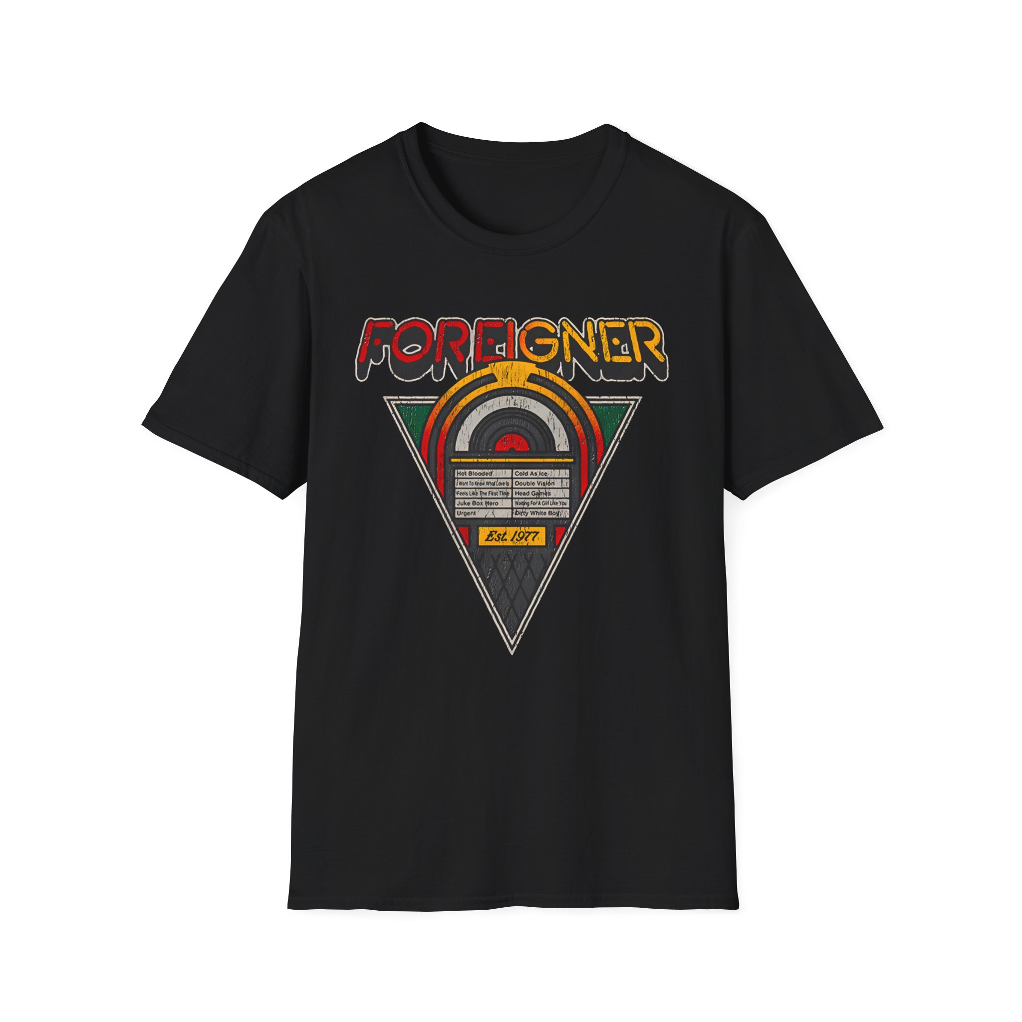 Foreigner Juke Box Unisex Softstyle T-Shirt