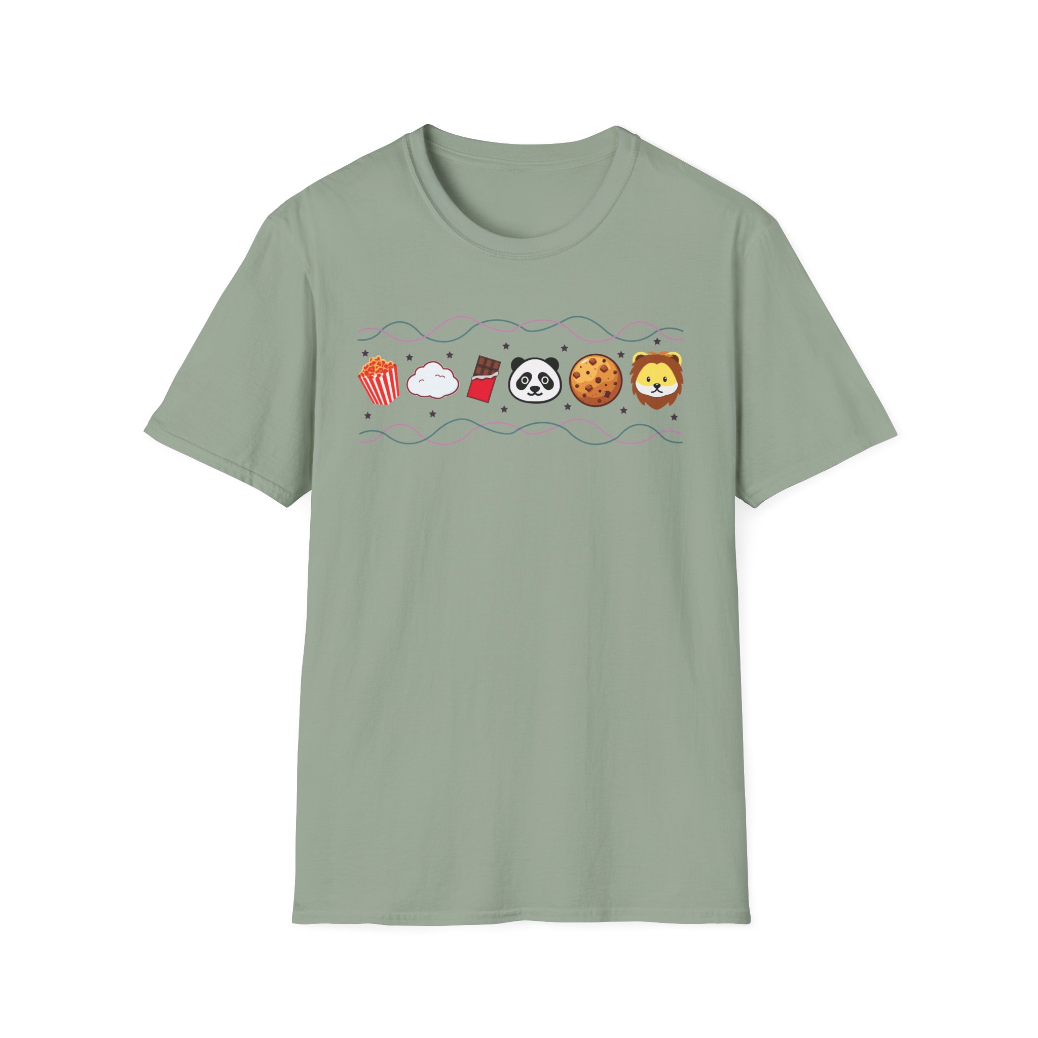 Harlow and Popcorn Emoji Unisex Softstyle T-Shirt