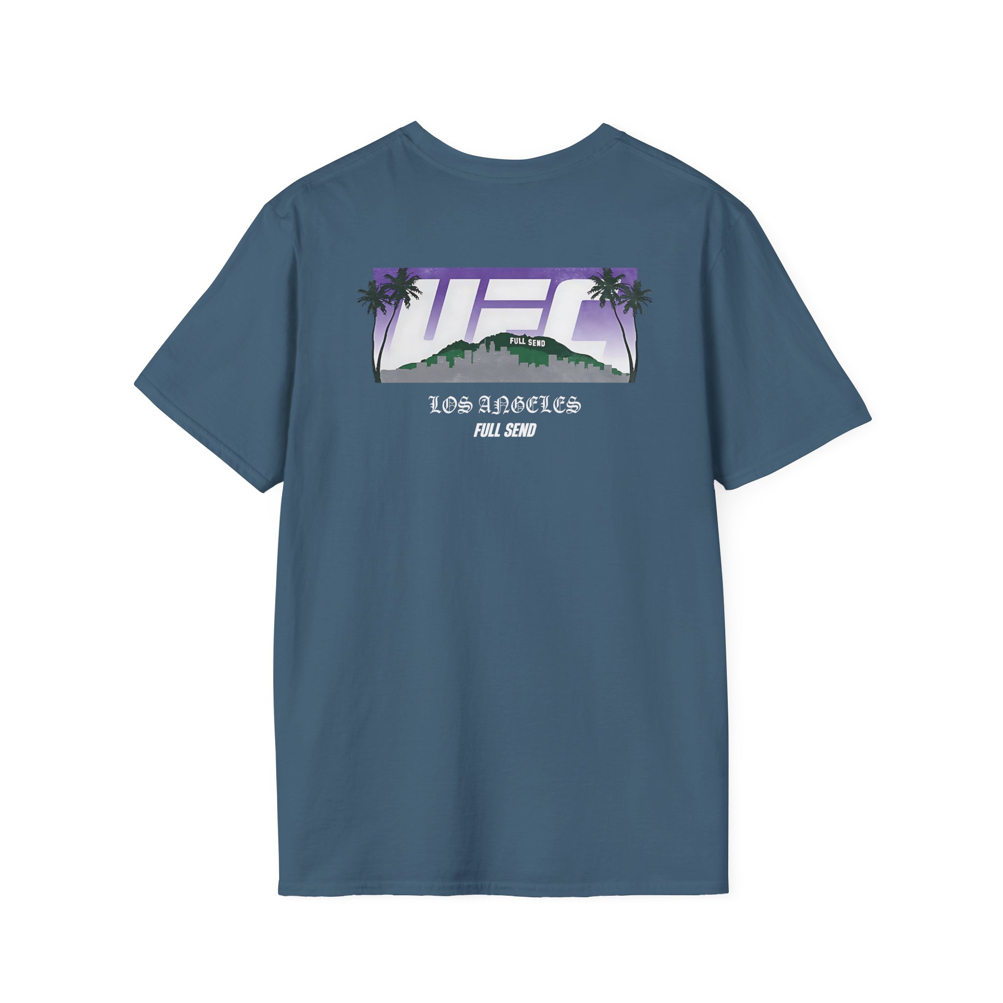 Full Send Ufc La Skyline Unisex Softstyle T-Shirt
