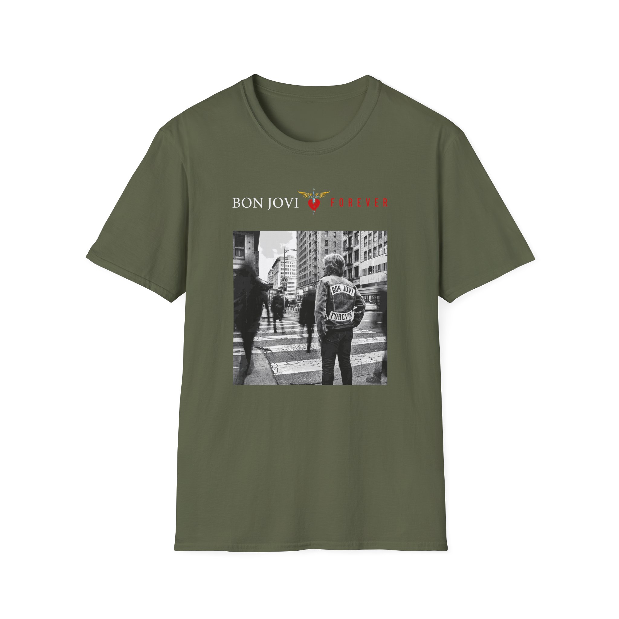 Bon Jovi Album Cover Unisex Softstyle T-Shirt