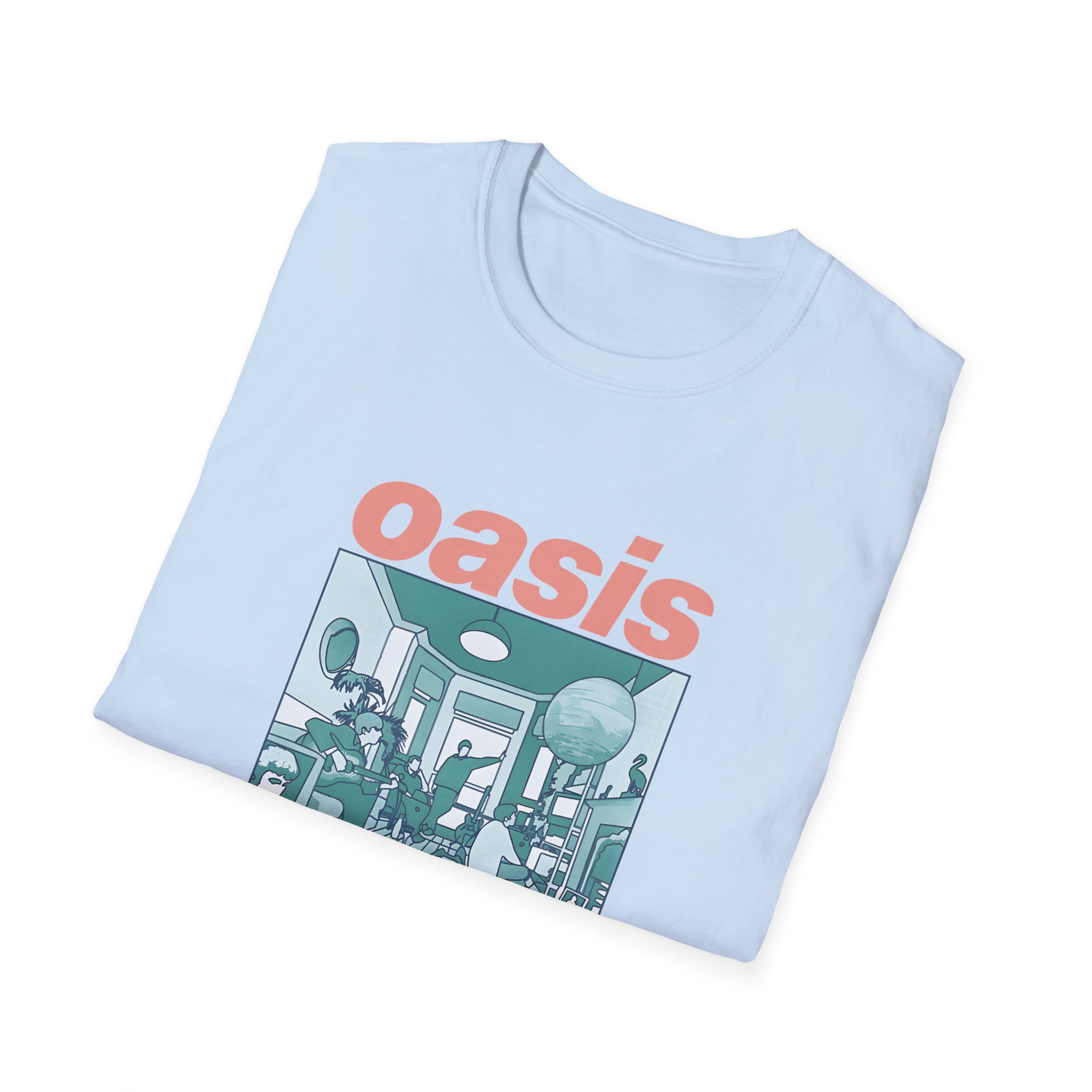 Oasis Definitely Maybe Artwork Unisex Softstyle T-Shirt