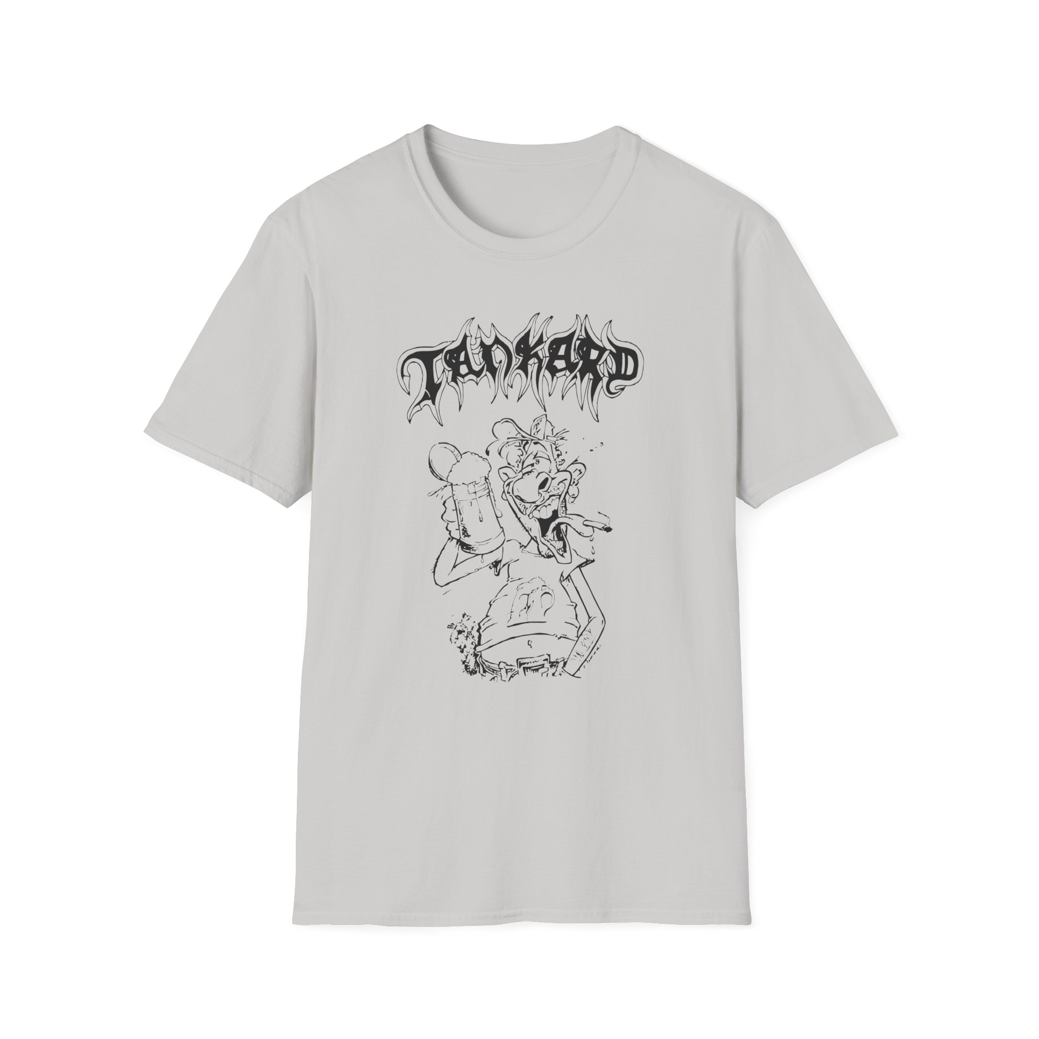Tankard Freibier Für Alle , Sonst Gibts Krawalle Unisex Softstyle T-Shirt