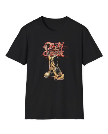 Ozzy Osbourne Red Lightning Tourback Unisex Softstyle T-Shirt