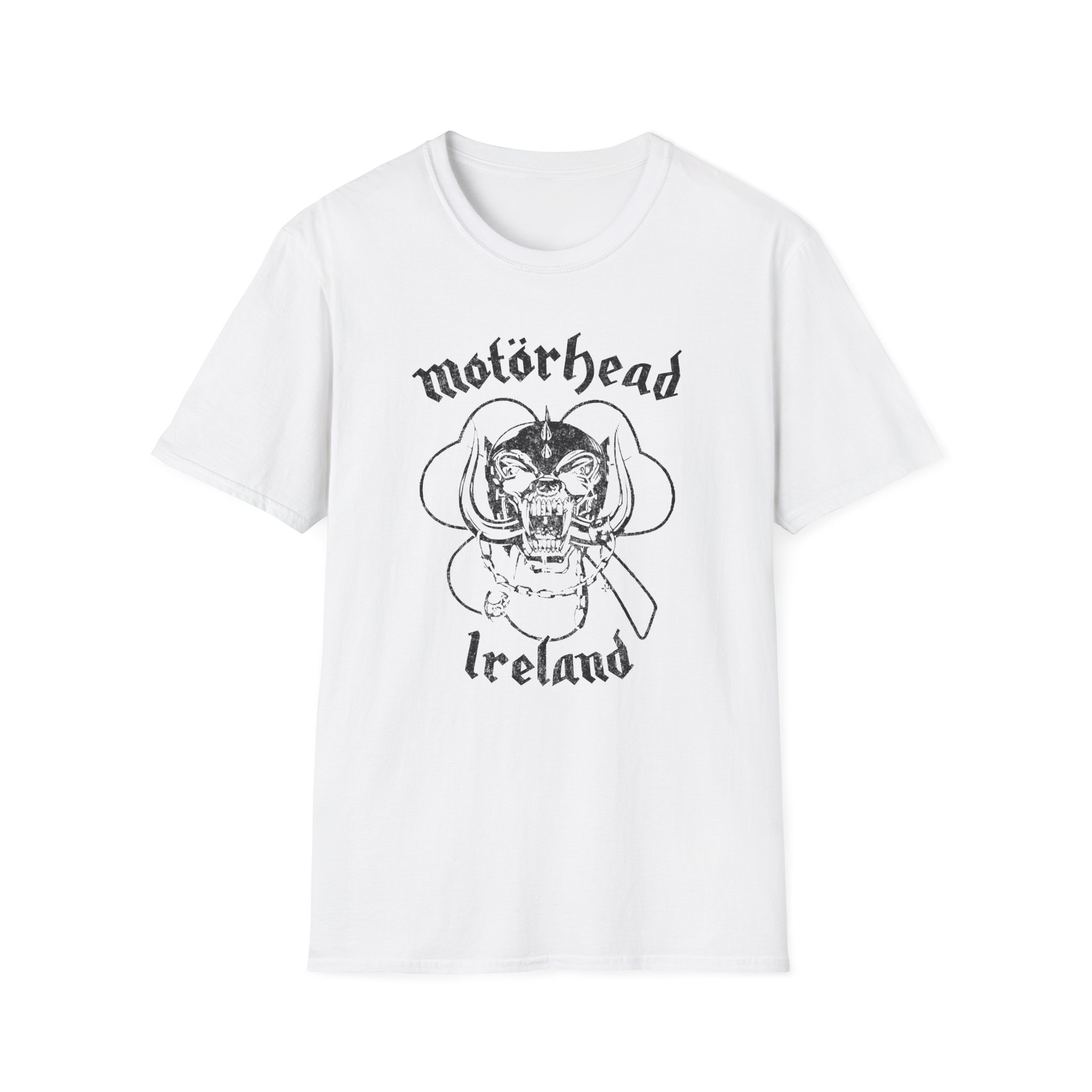 Motorhead Warpig Shamrock Unisex Softstyle T-Shirt