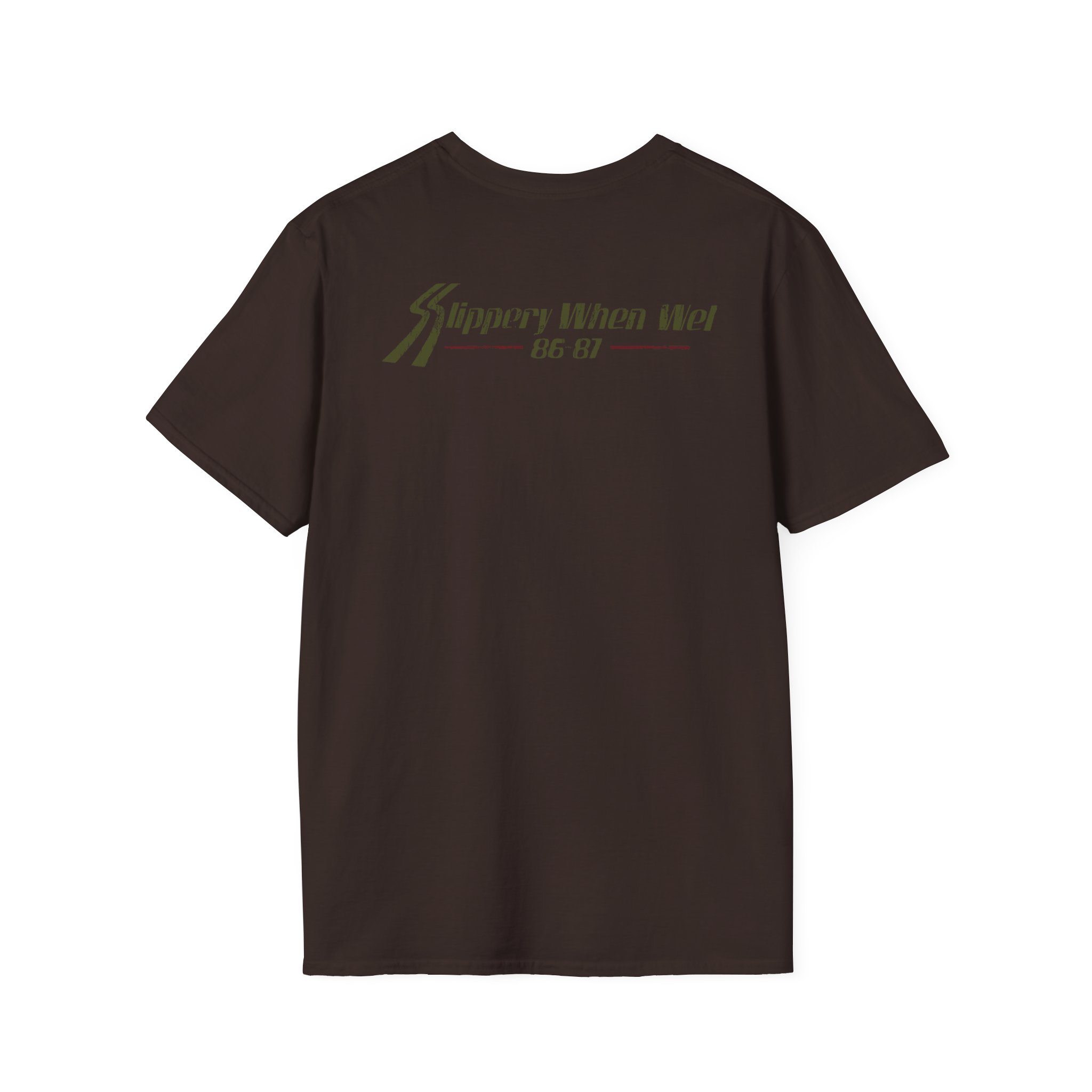 Bon Jovi Slippery When Wet Vintage World Tour Unisex Softstyle T-Shirt