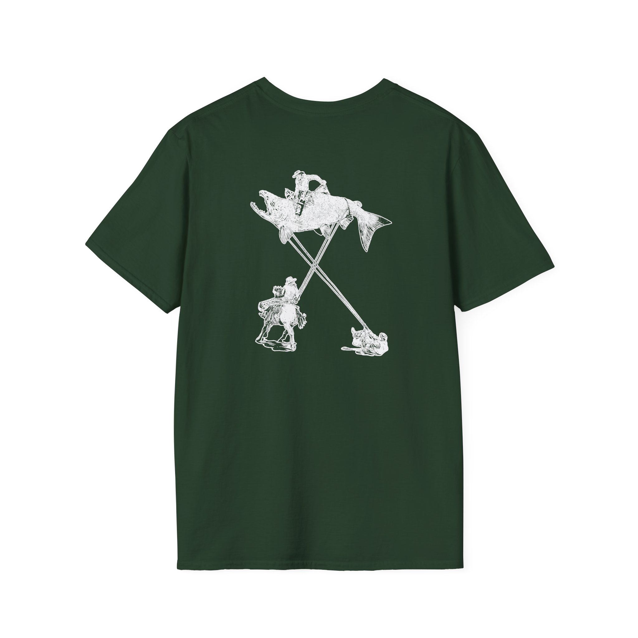The Take Charcoal Salmon Rodeo Unisex Softstyle T-Shirt