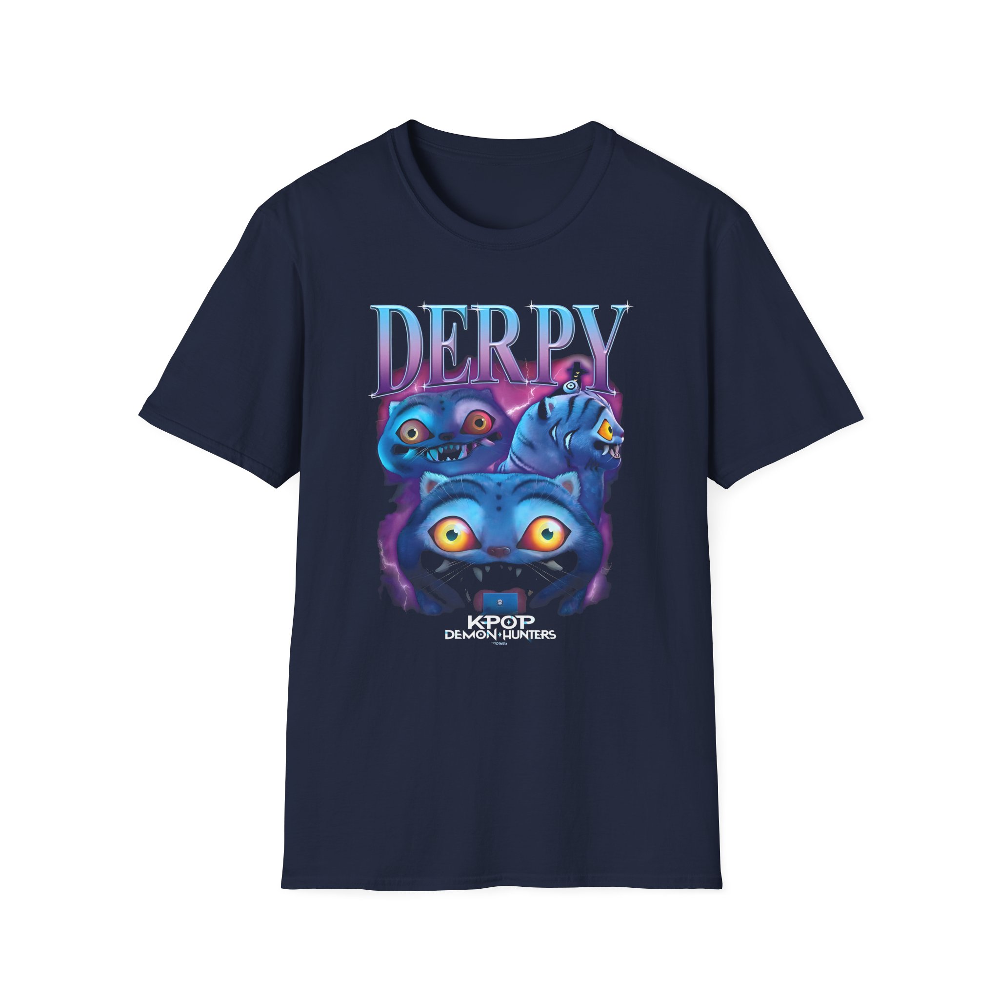 Kpop Demon Hunters Derpy Tiger Unisex Softstyle T-Shirt