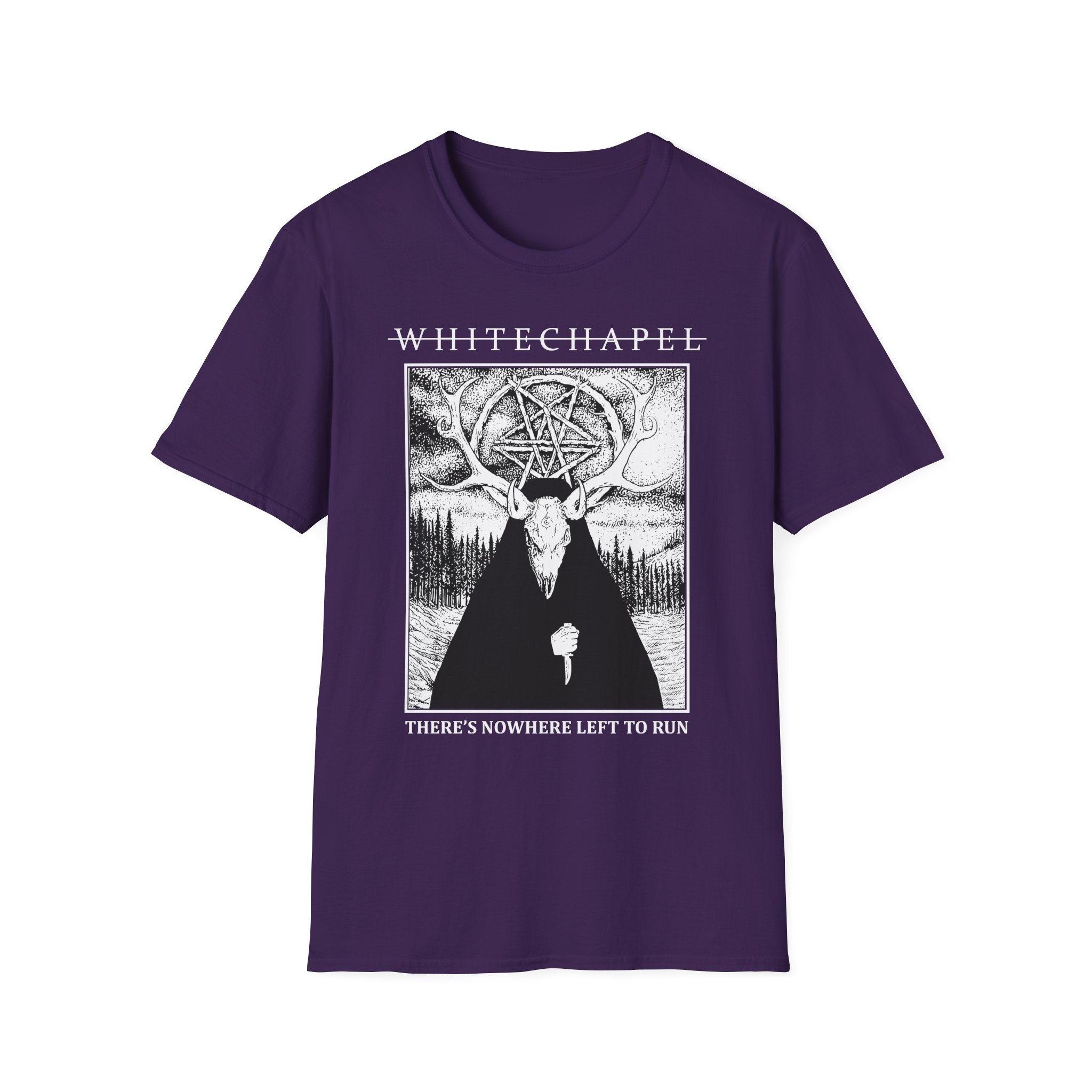 Whitechapel Deer Demon Oil Unisex Softstyle T-Shirt