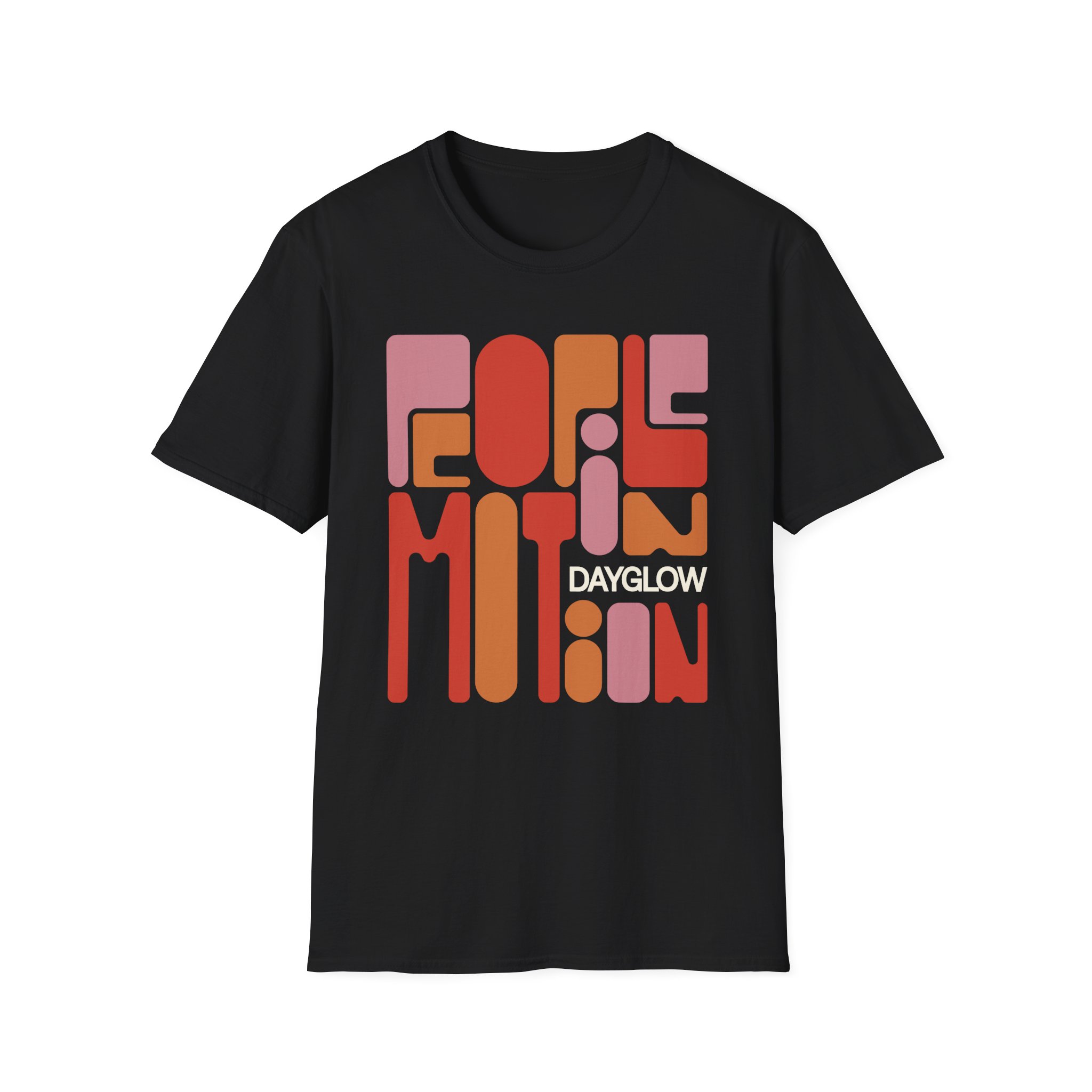 Dayglow Pop Art Motion Unisex Softstyle T-Shirt