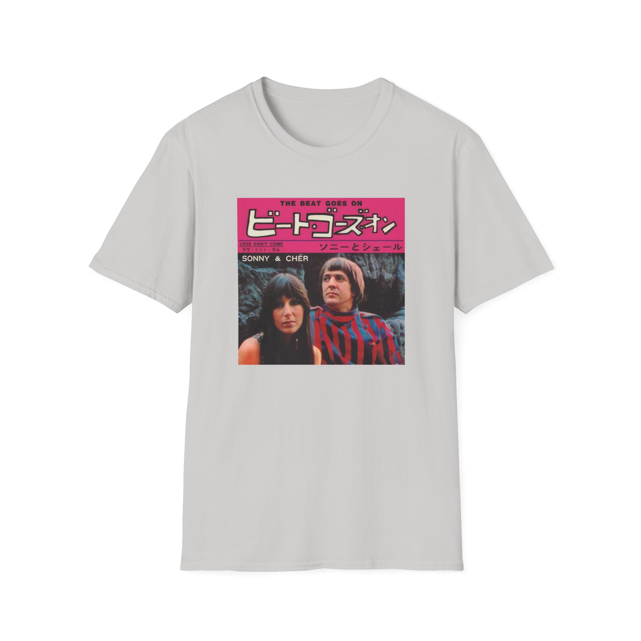 Sonny & Cher the Beat Goes on Japan Unisex Softstyle T-Shirt