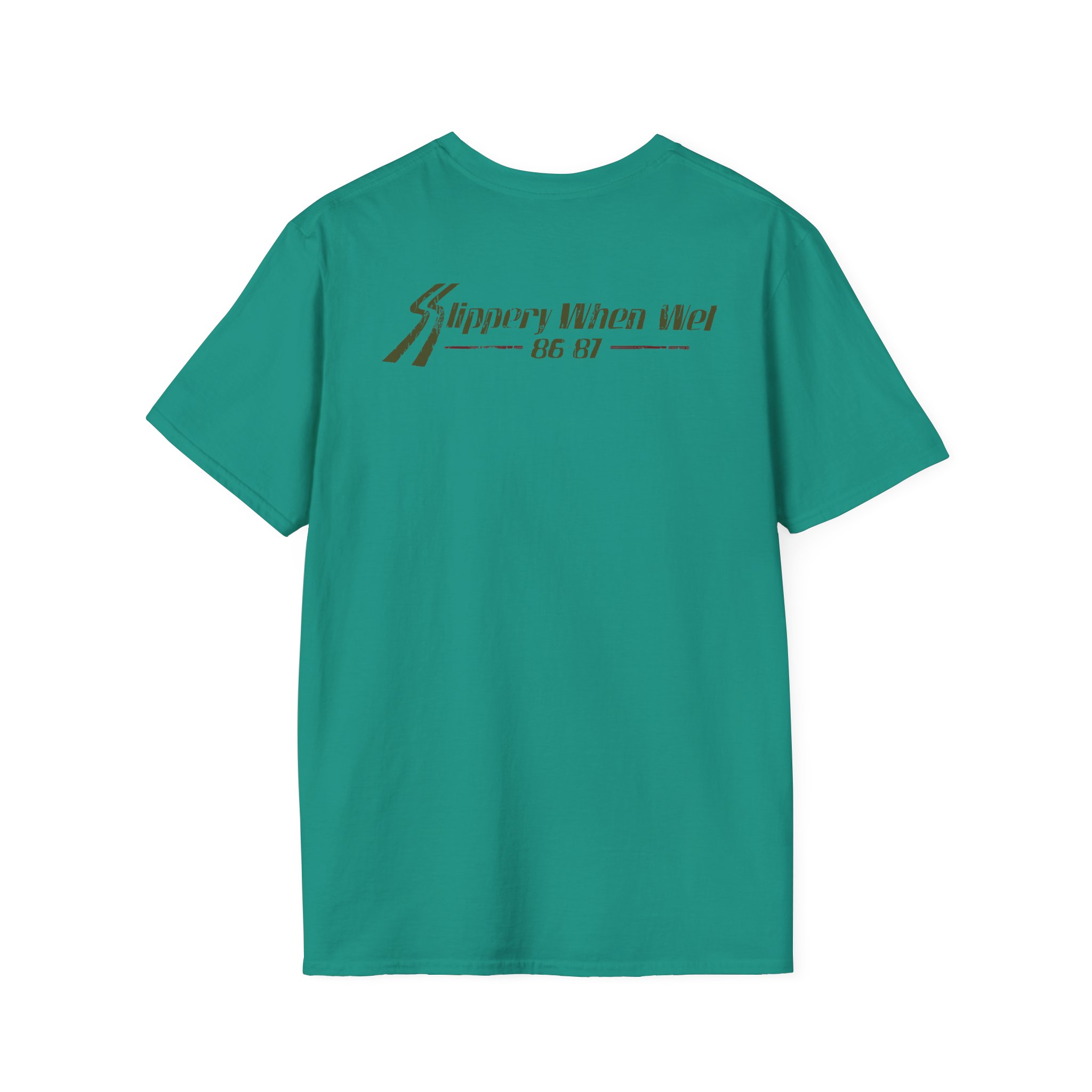 Bon Jovi Slippery When Wet Vintage World Tour Unisex Softstyle T-Shirt