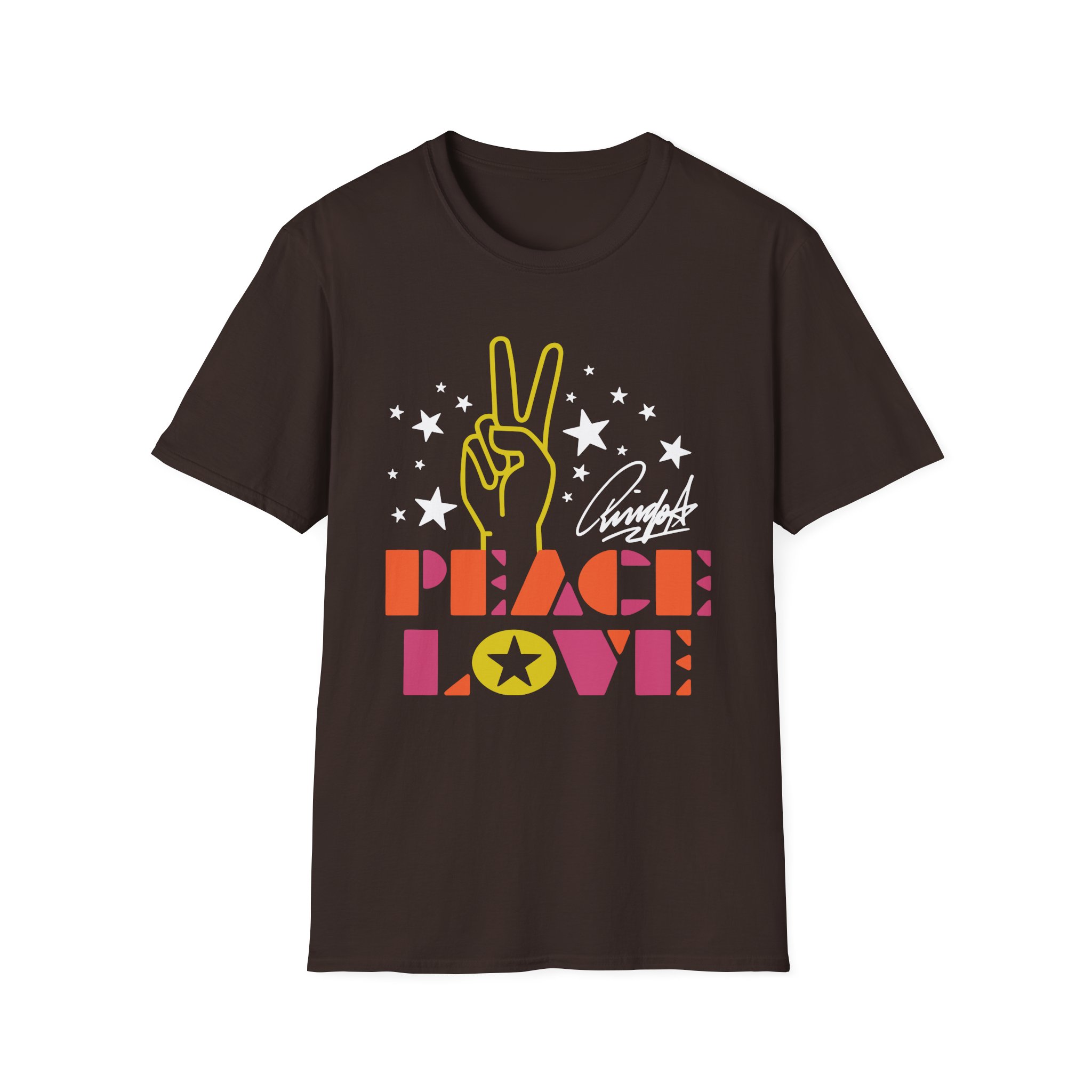 Ringo Starr Peace & Love Peace Sign Unisex Softstyle T-Shirt