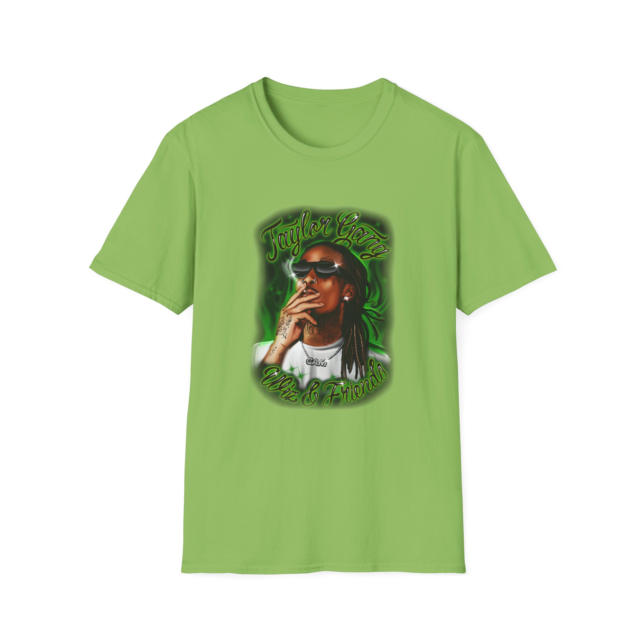 Wiz Khalifa Airbrush Unisex Softstyle T-Shirt