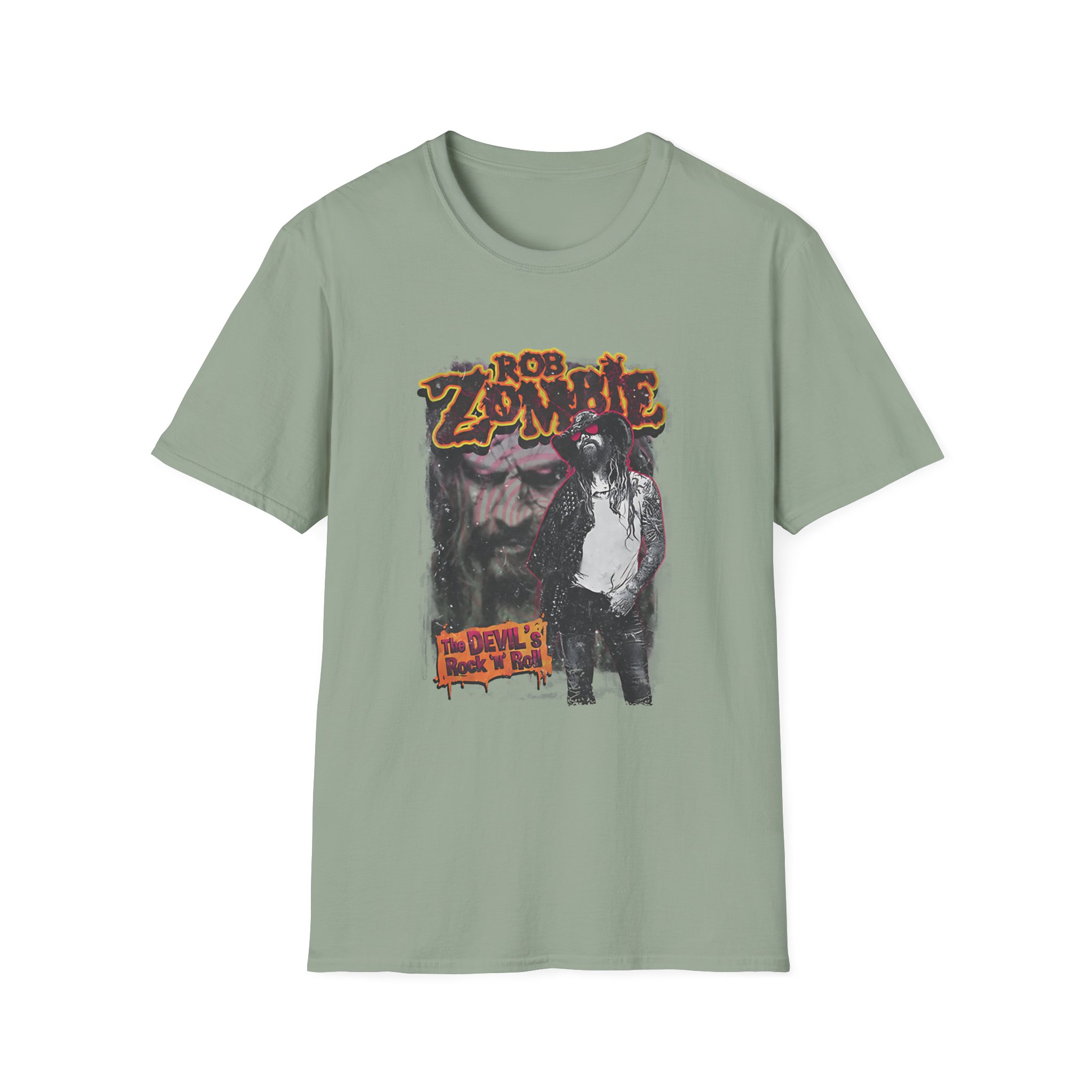 Rob Zombie Devils Rock N Roll Unisex Softstyle T-Shirt