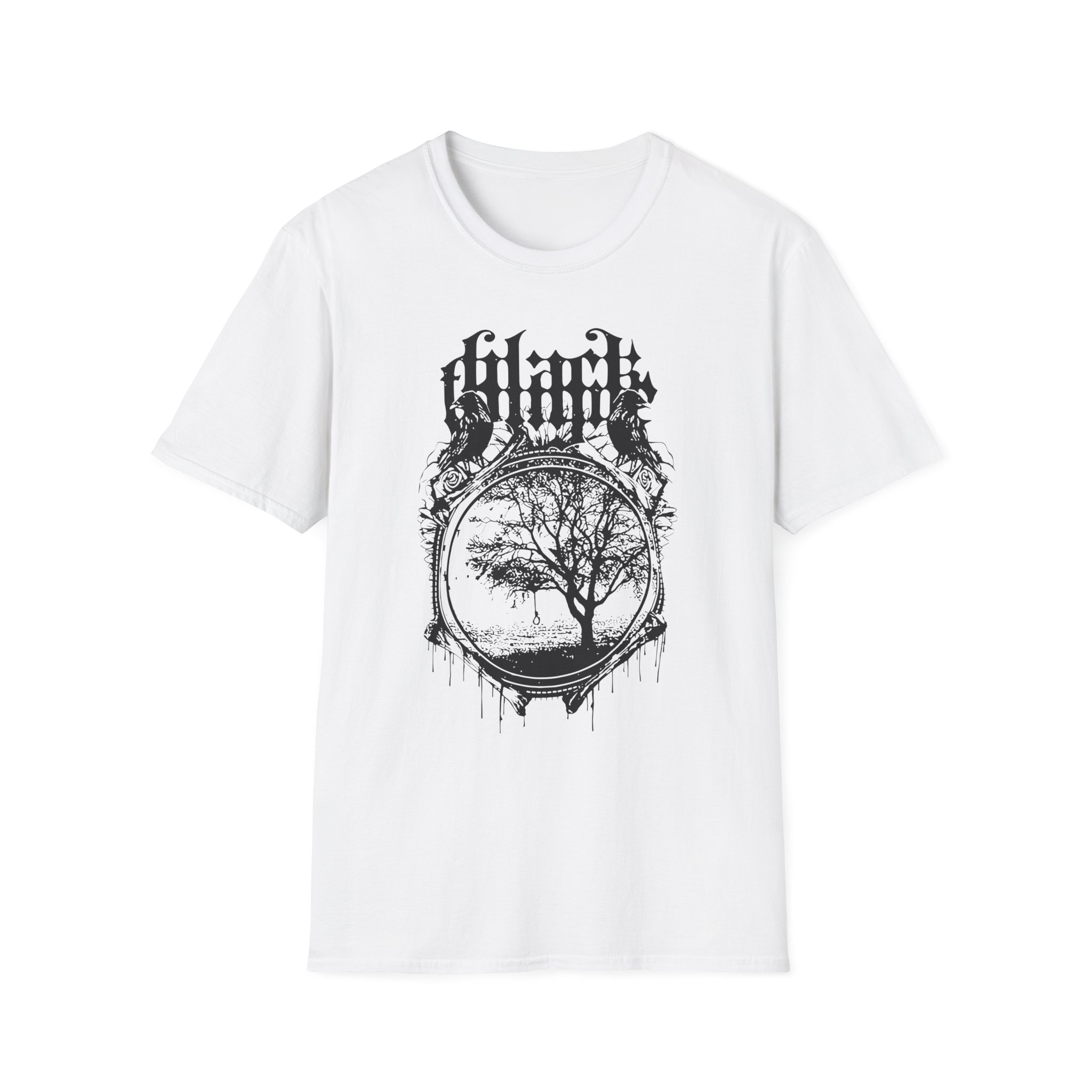 Black Tongue Murder Of Crows Unisex Softstyle T-Shirt