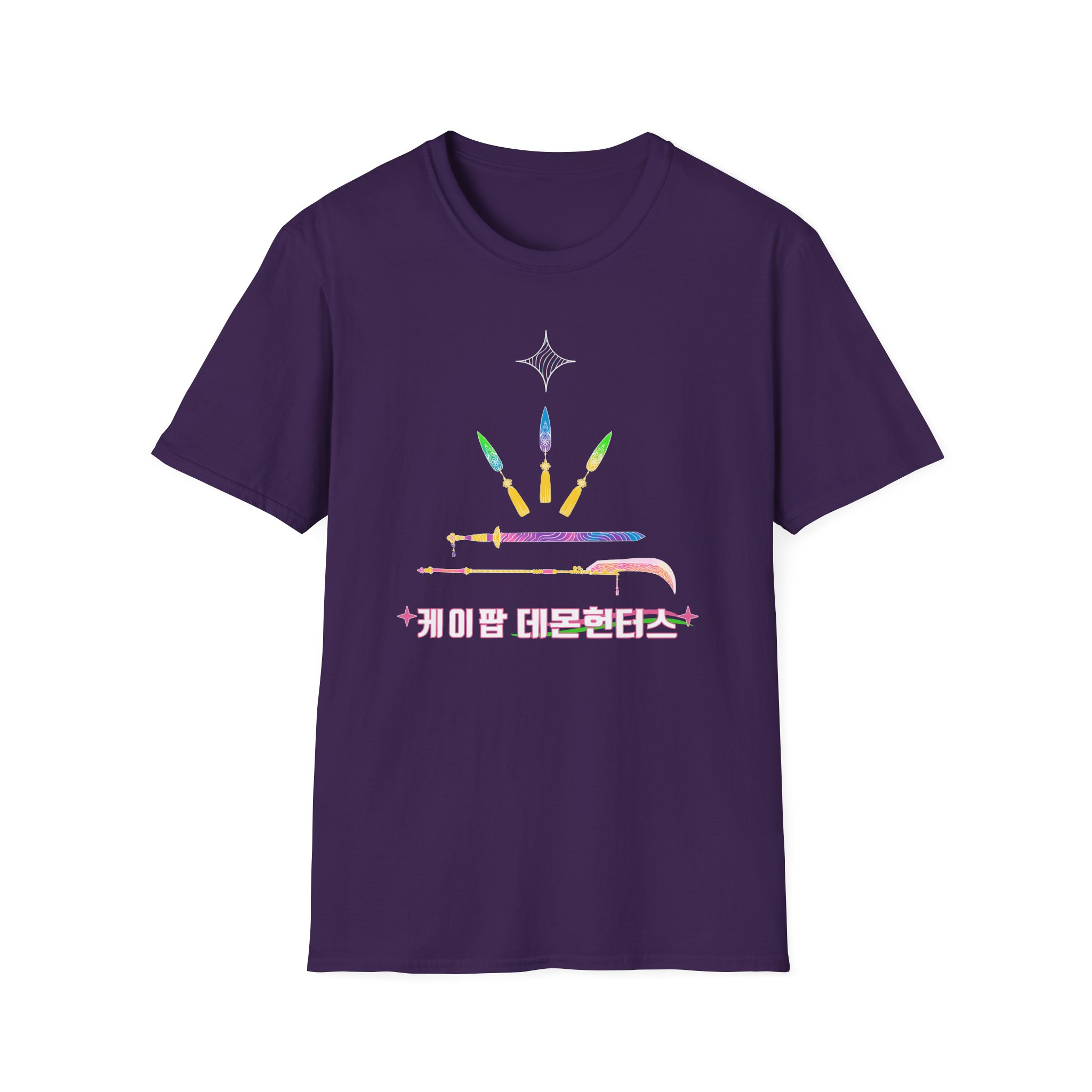Kpop Demon Hunters Weapons Unisex Softstyle T-Shirt