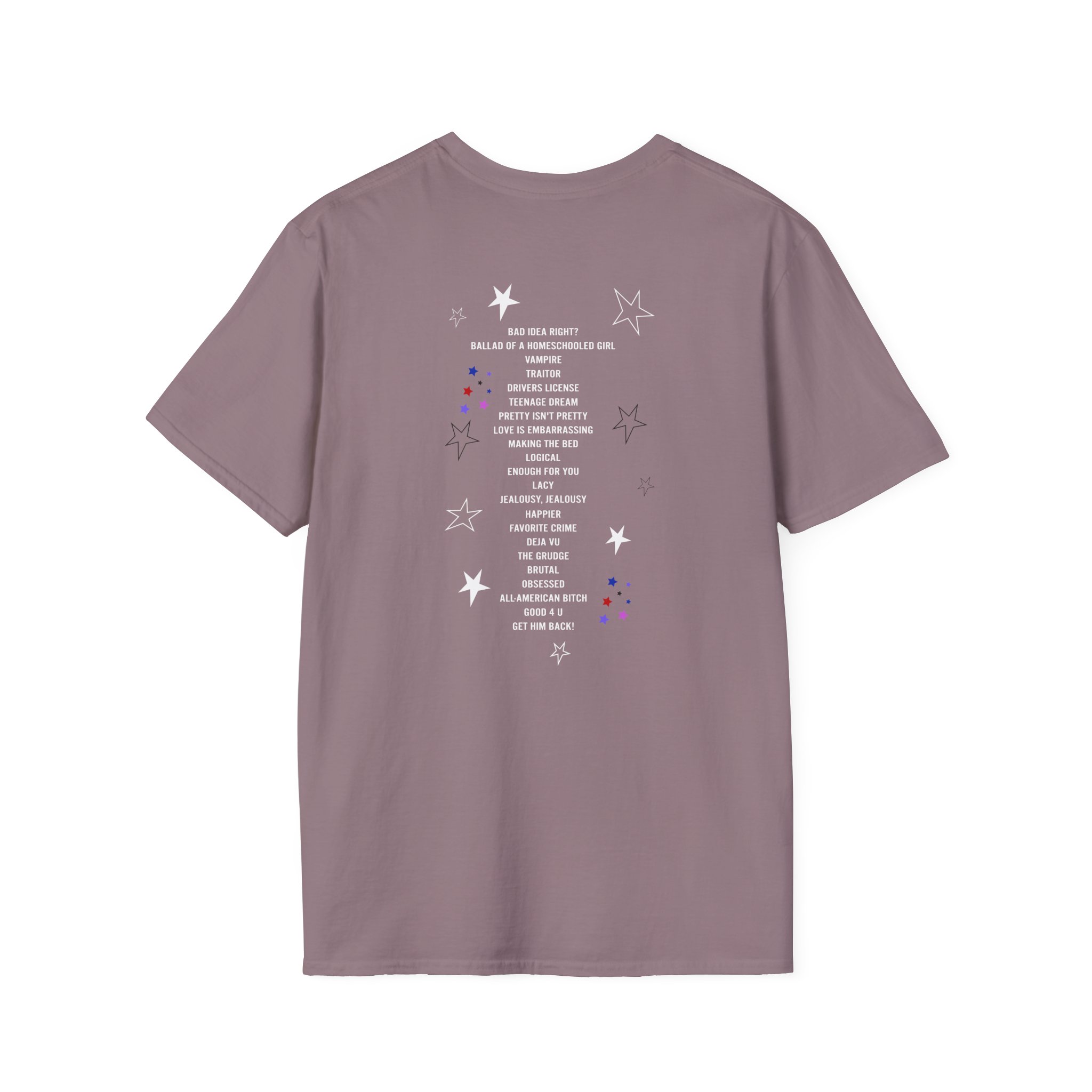 Olivia Rodrigo GUTS world tour unisex softstyle t-shirt